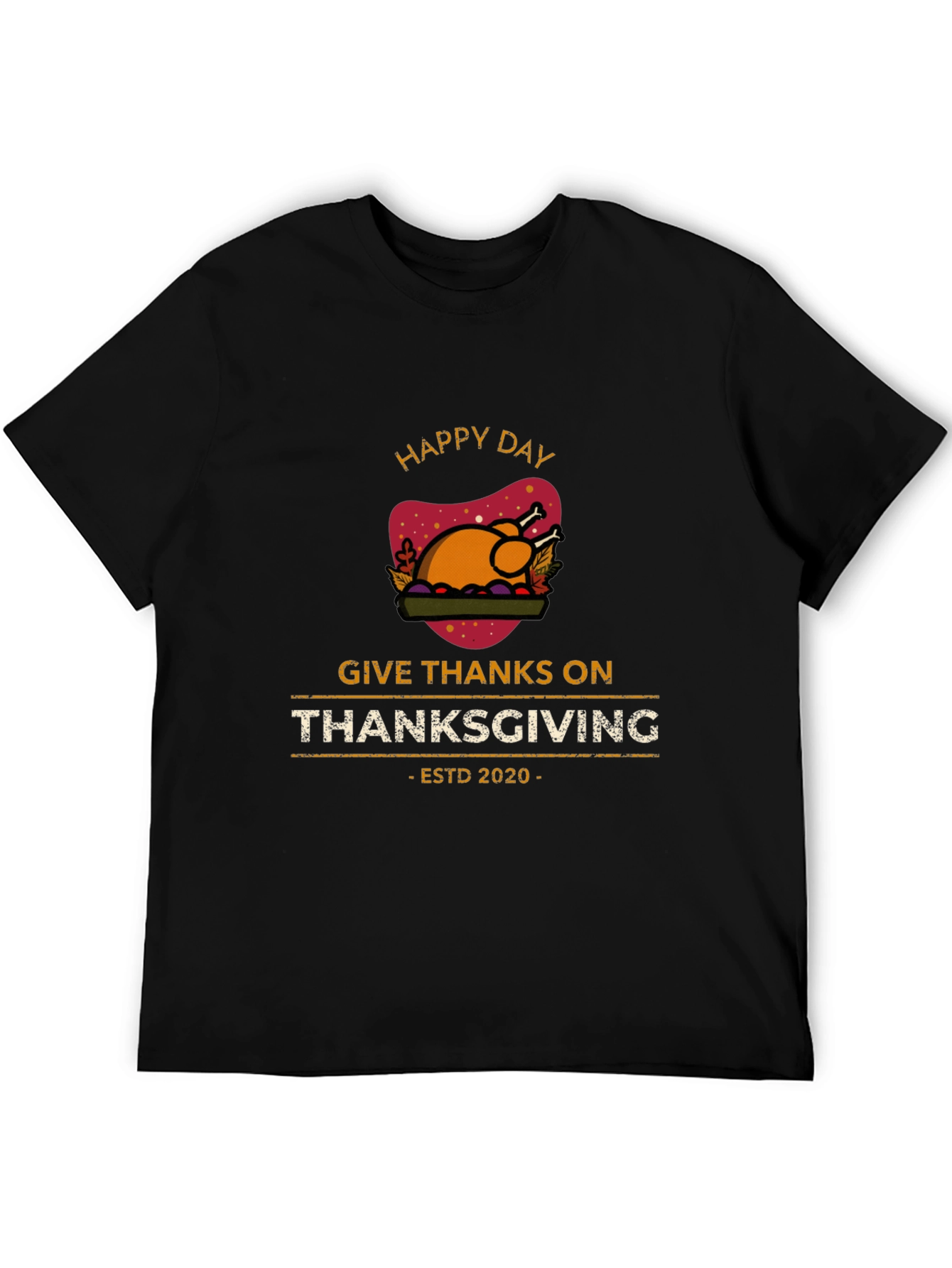 Happy Thanksgiving Day T-Shirt - ESTD 2020