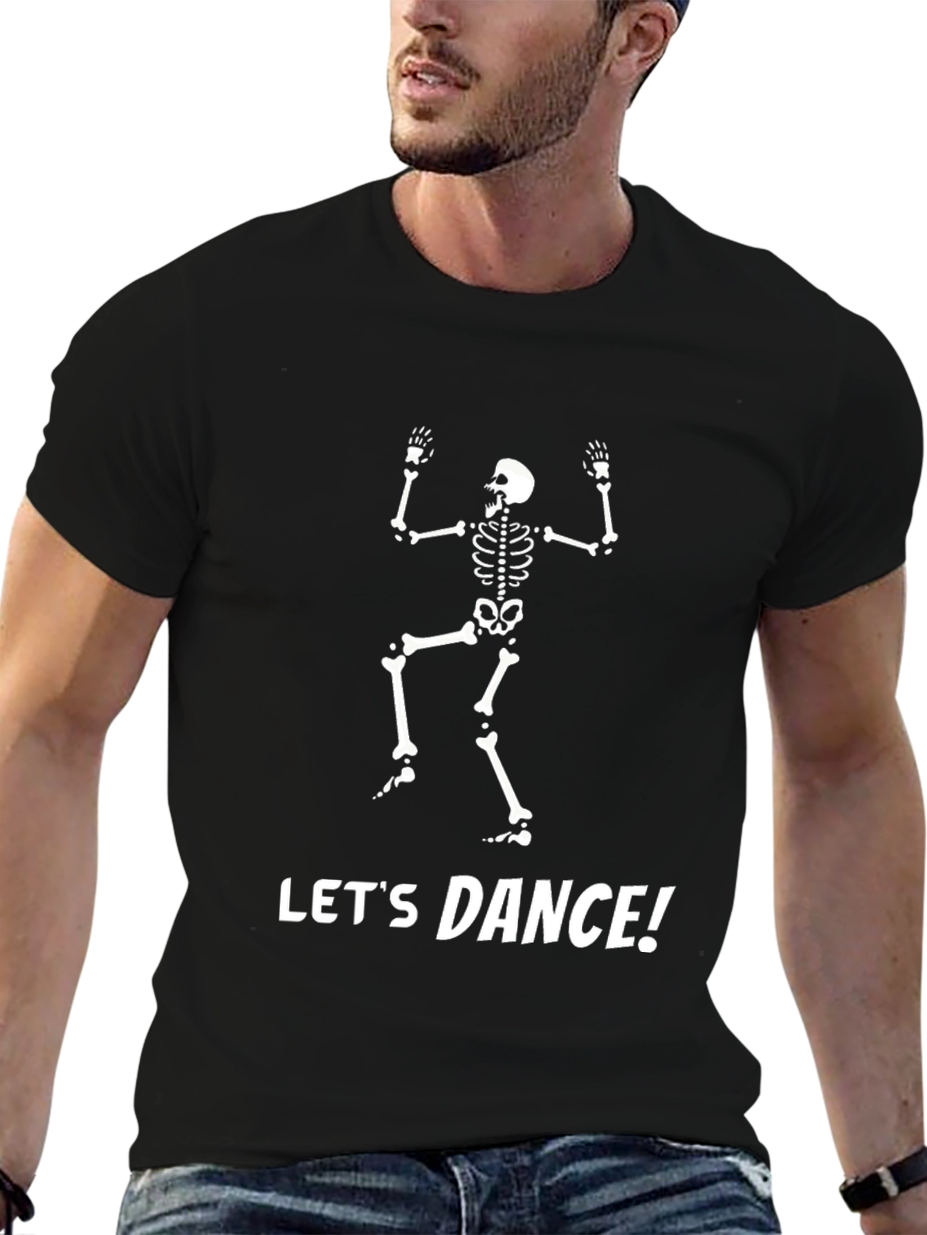 Skeleton Dance T-Shirt - Black Graphic Tee