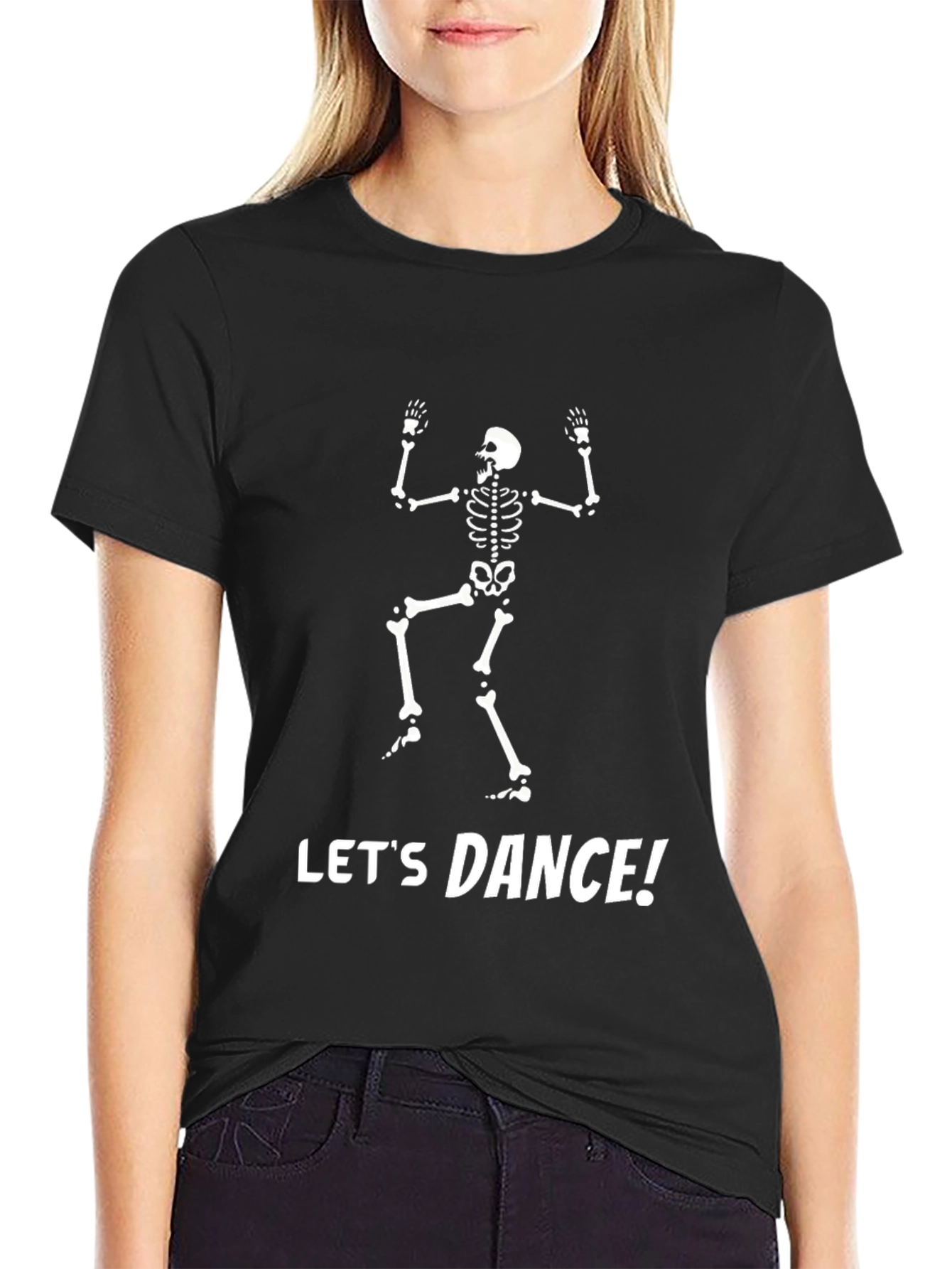 Skeleton Dance T-Shirt - Black Graphic Tee
