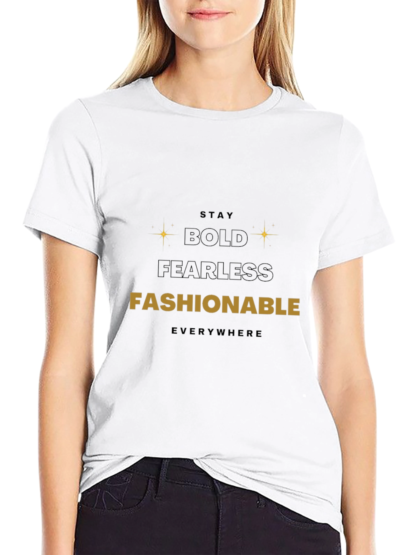 Bold Fashionable Black T-Shirt