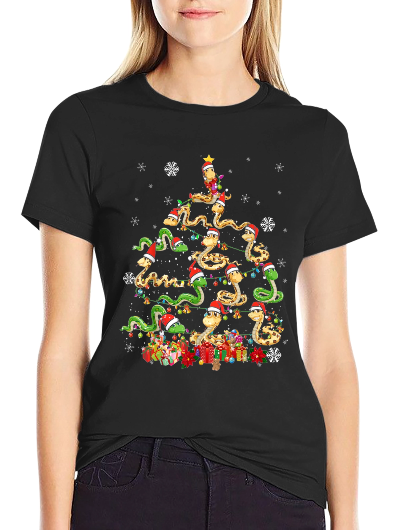 Snakes Christmas Tree T-Shirt