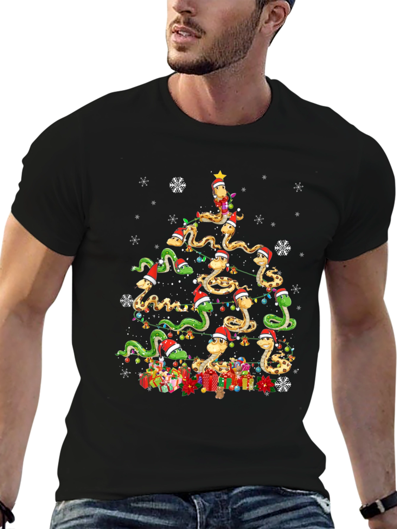 Snakes Christmas Tree T-Shirt
