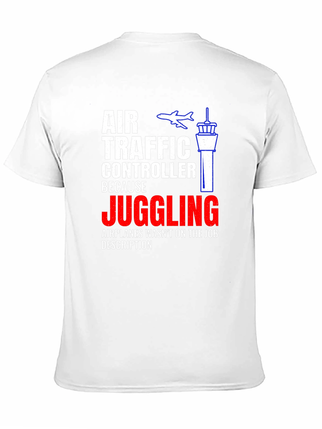 Air Traffic Controller Juggling Airplane Graphic T-Shirt
