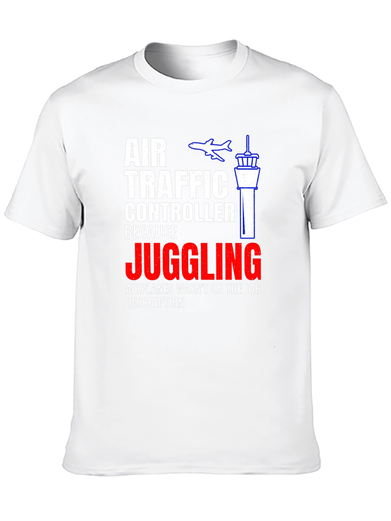 Air Traffic Controller Juggling Airplane Graphic T-Shirt