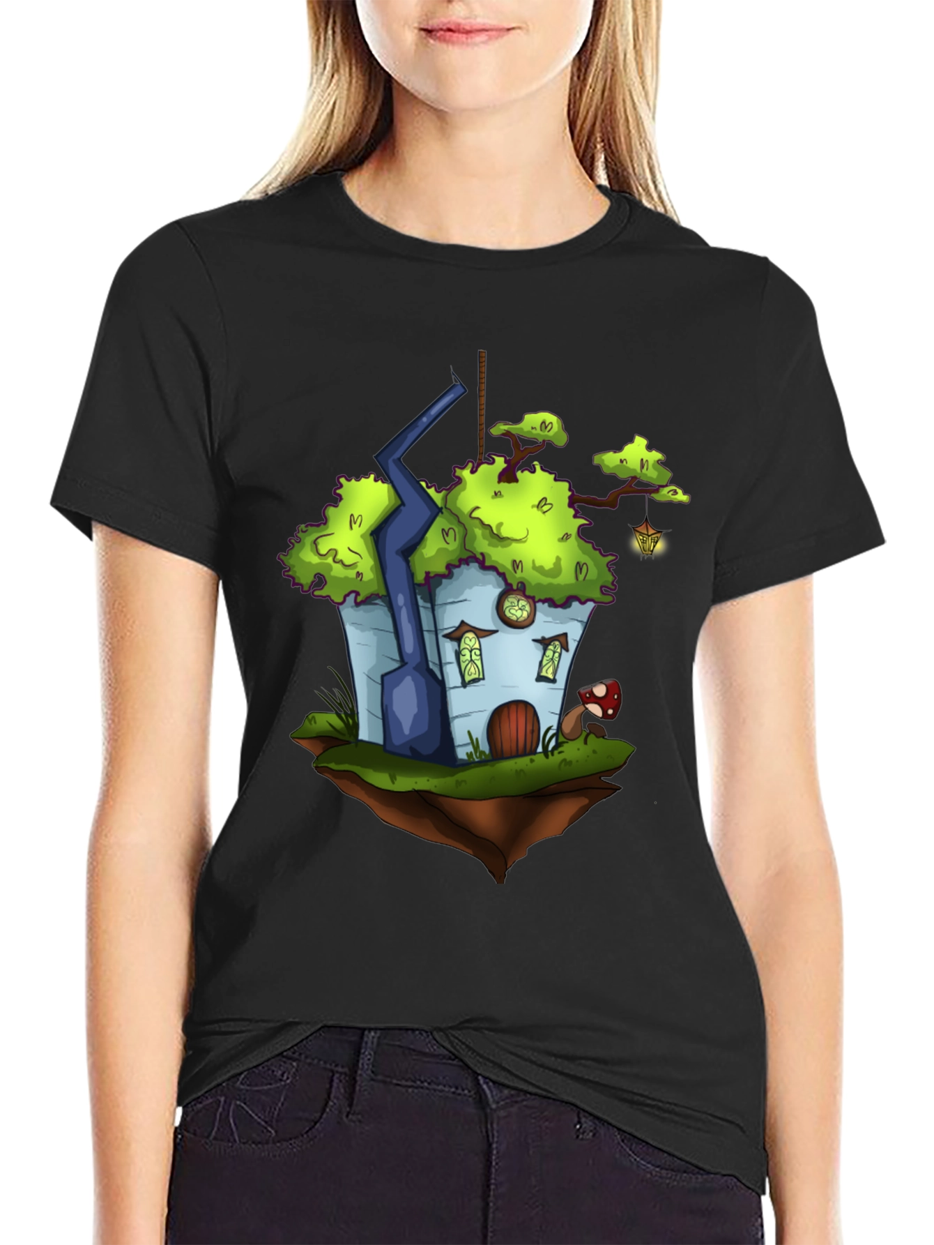 Whimsical Floating House T-Shirt