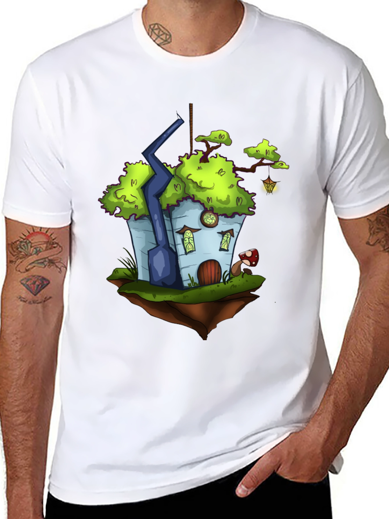 Whimsical Floating House T-Shirt