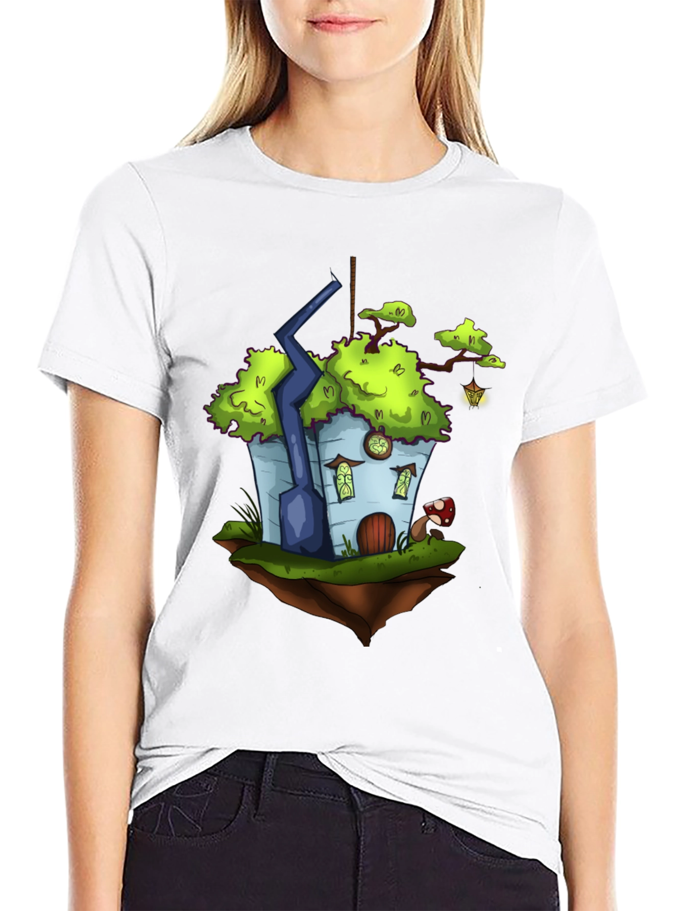 Whimsical Floating House T-Shirt