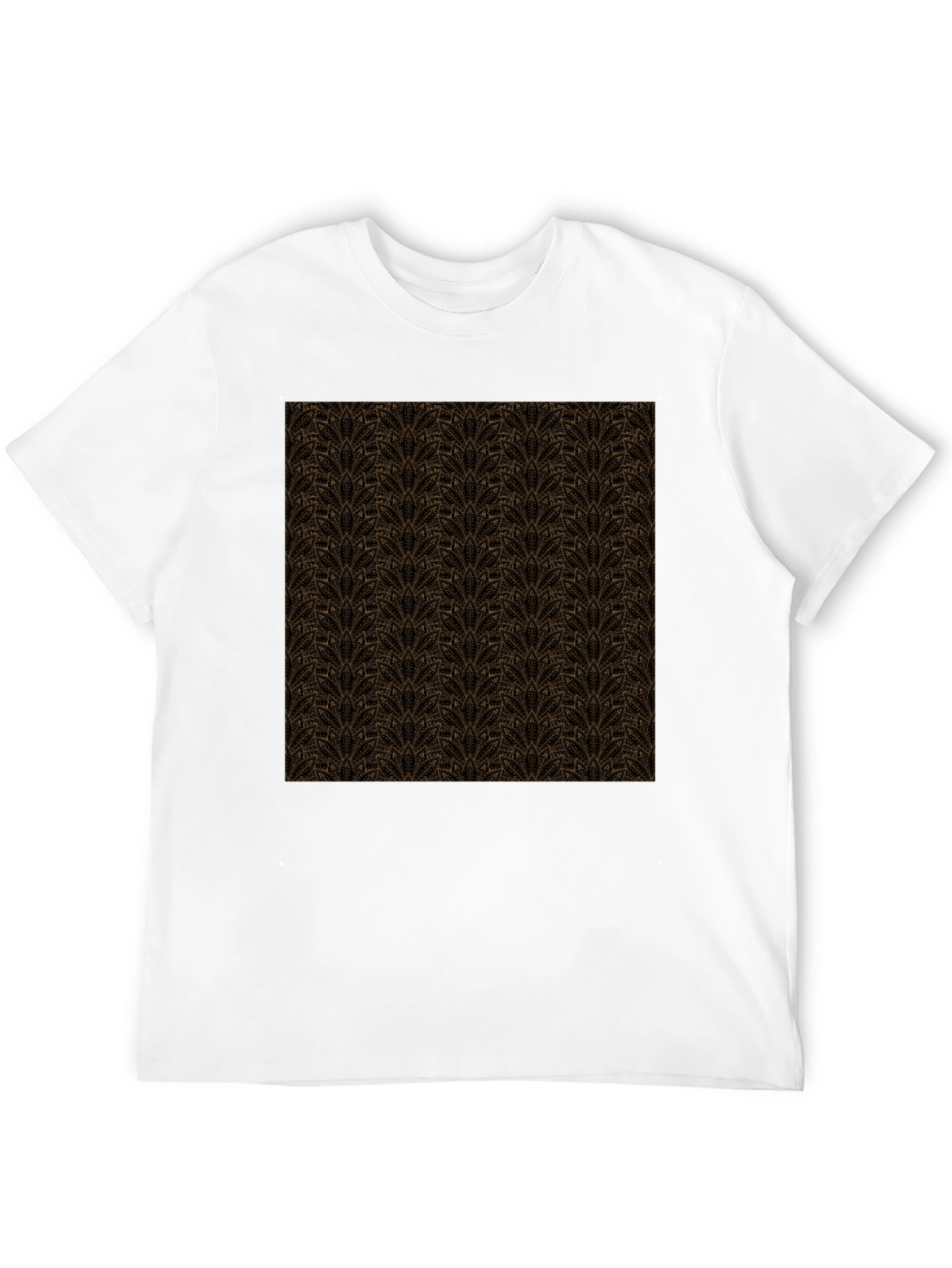 Patterned Crew Neck T-Shirt - Stylish Casual Wear