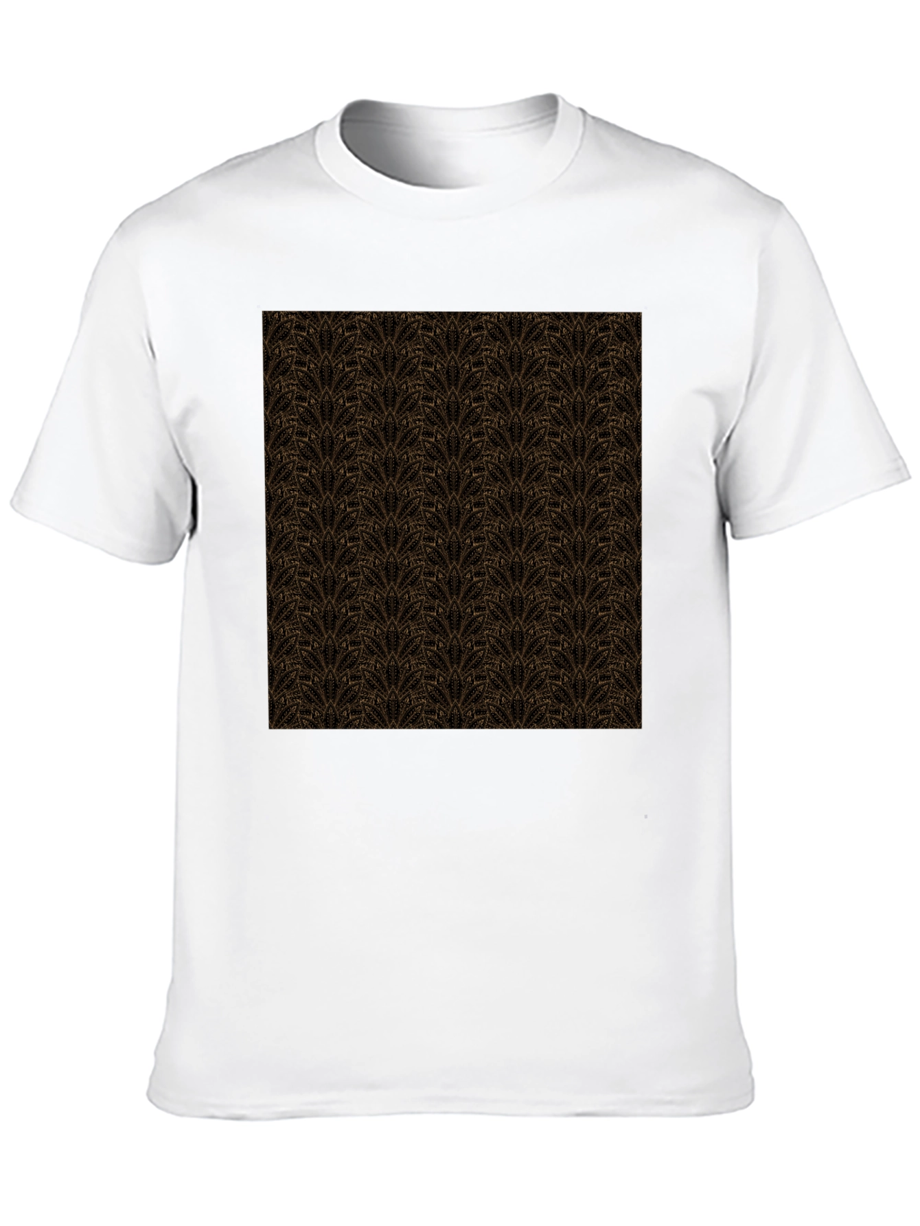 Patterned Crew Neck T-Shirt - Stylish Casual Wear