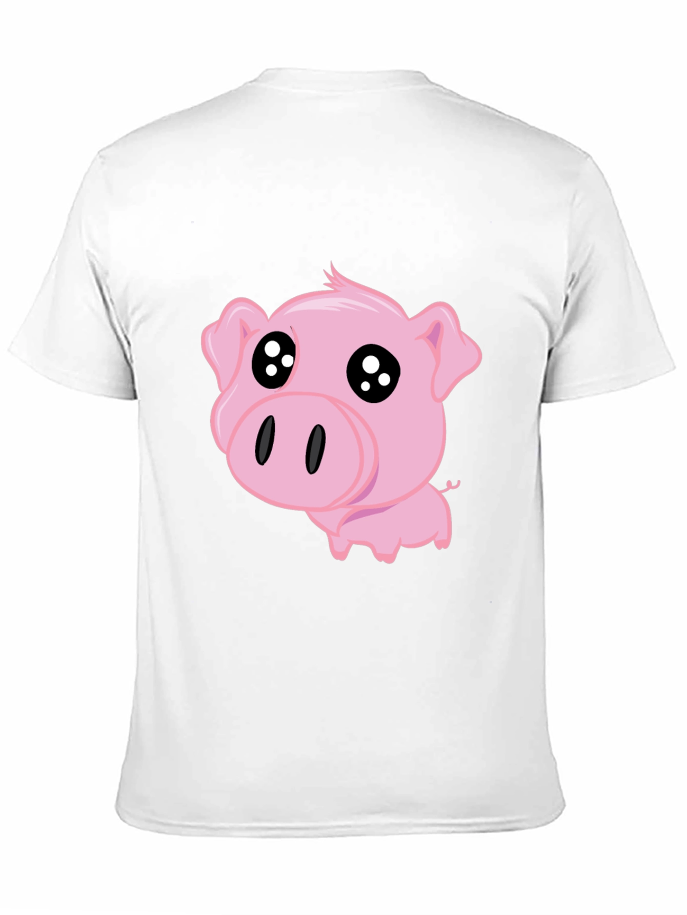 Cute Pig Graphic Tee - Black T-Shirt