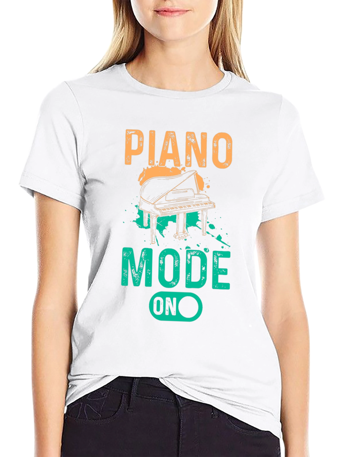 Piano Mode On Graphic T-Shirt