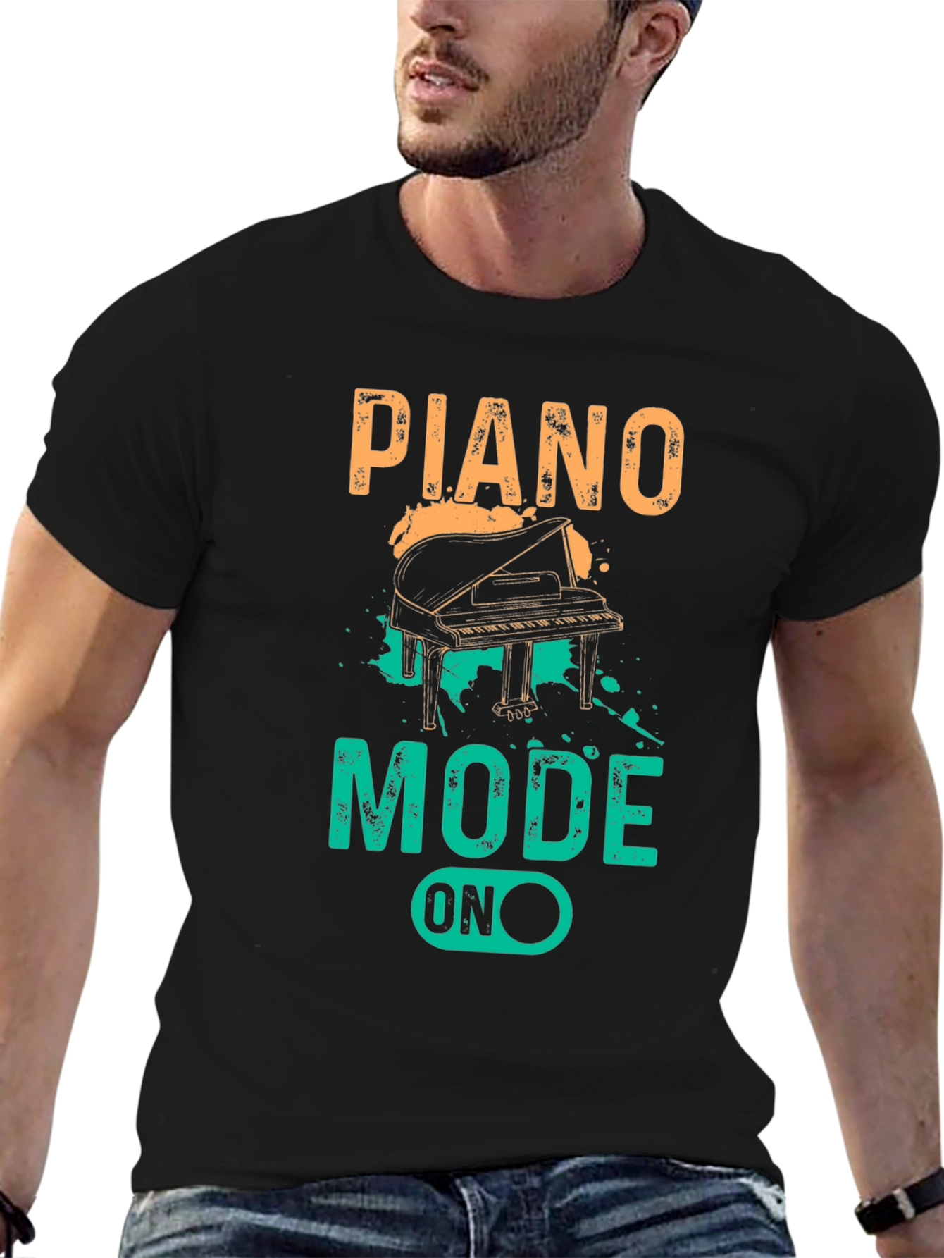 Piano Mode On Graphic T-Shirt