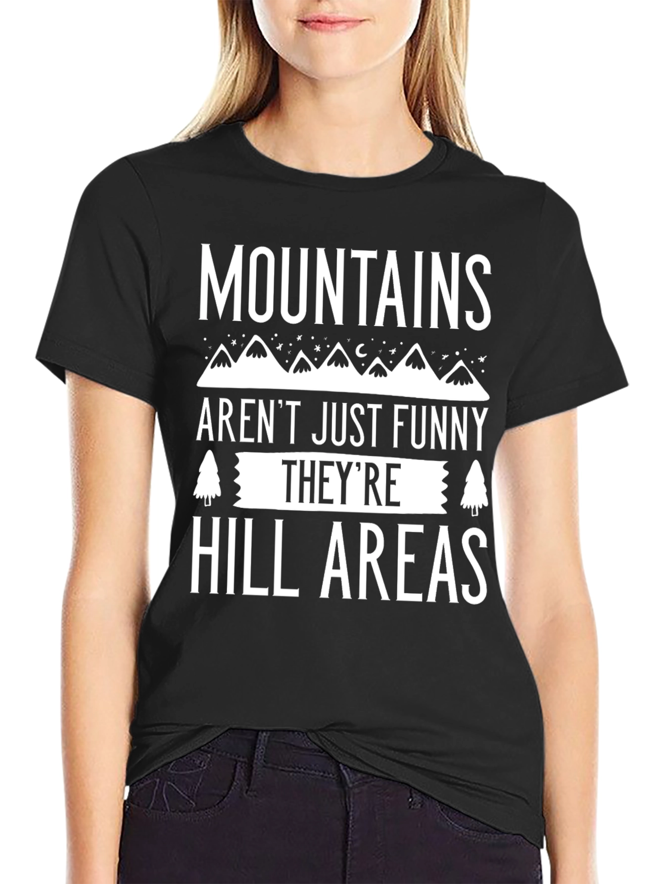 Mountains Hill Areas Funny Graphic T-Shirt
