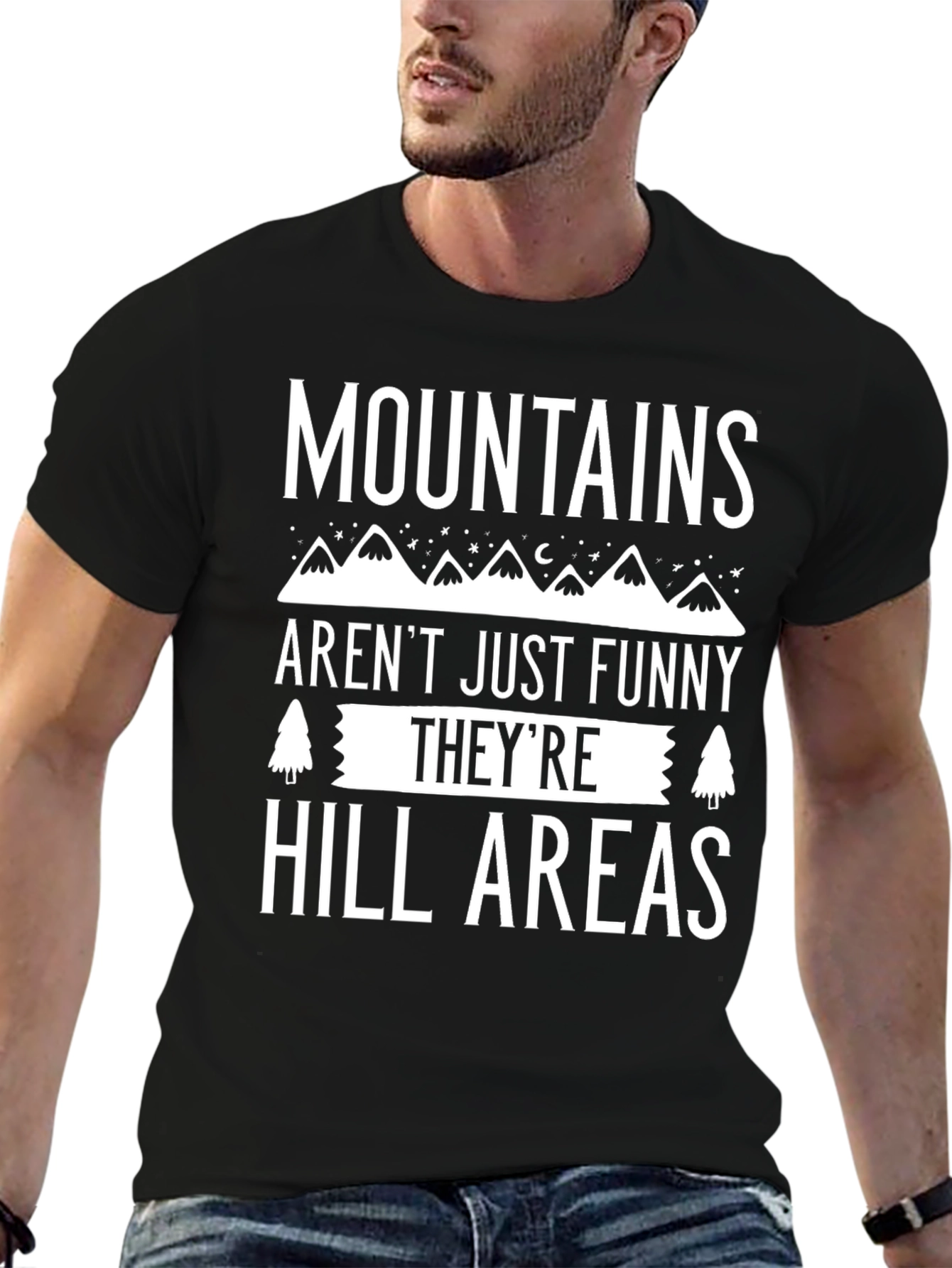Mountains Hill Areas Funny Graphic T-Shirt