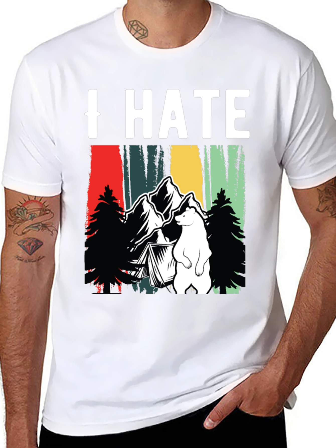 I Hate Camping T-Shirt