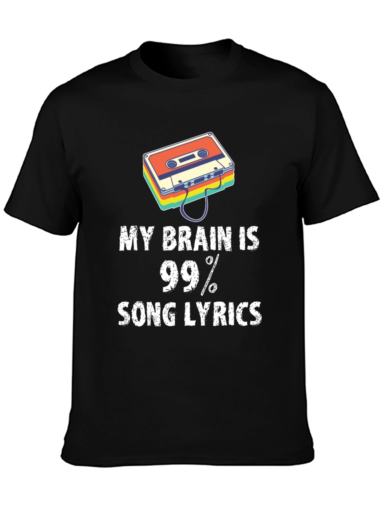 My Brain is 99% Song Lyrics T-Shirt