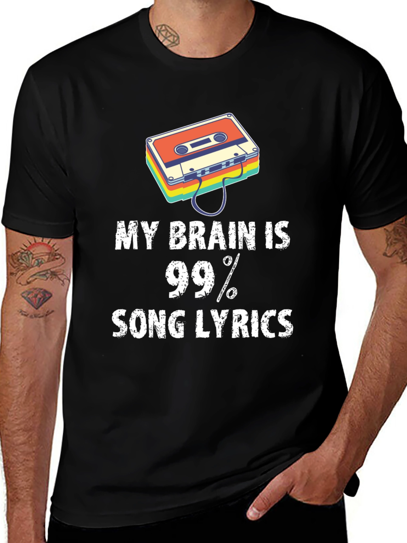 My Brain is 99% Song Lyrics T-Shirt