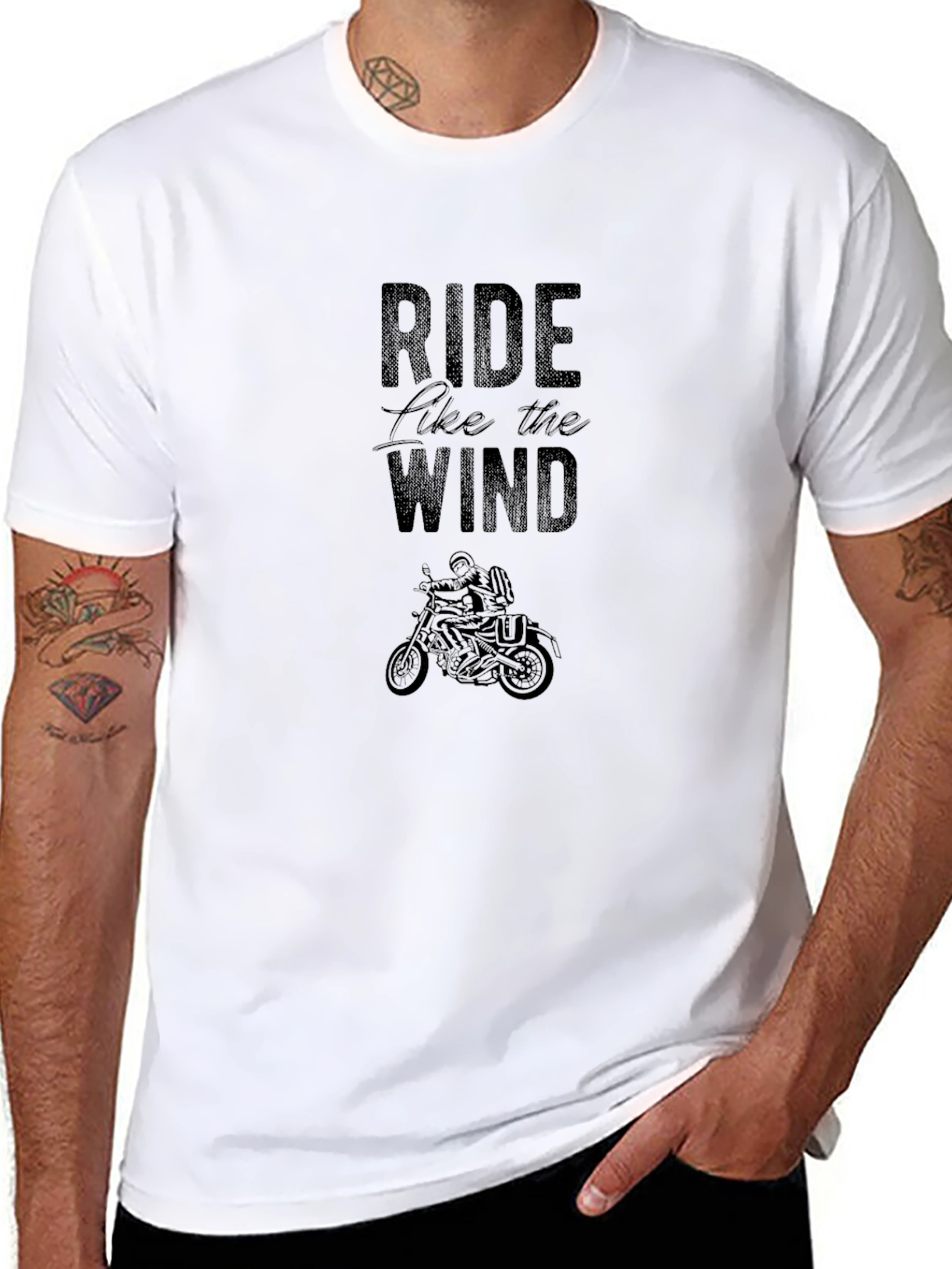 Ride Like the Wind Black Graphic Tee
