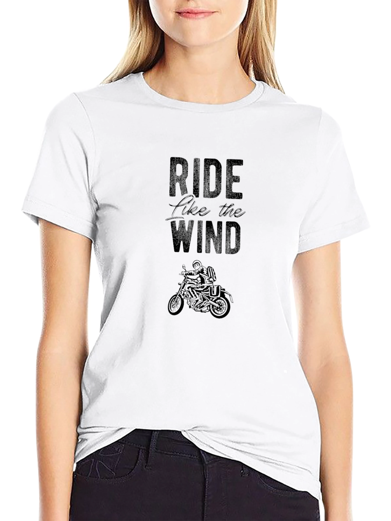 Ride Like the Wind Black Graphic Tee