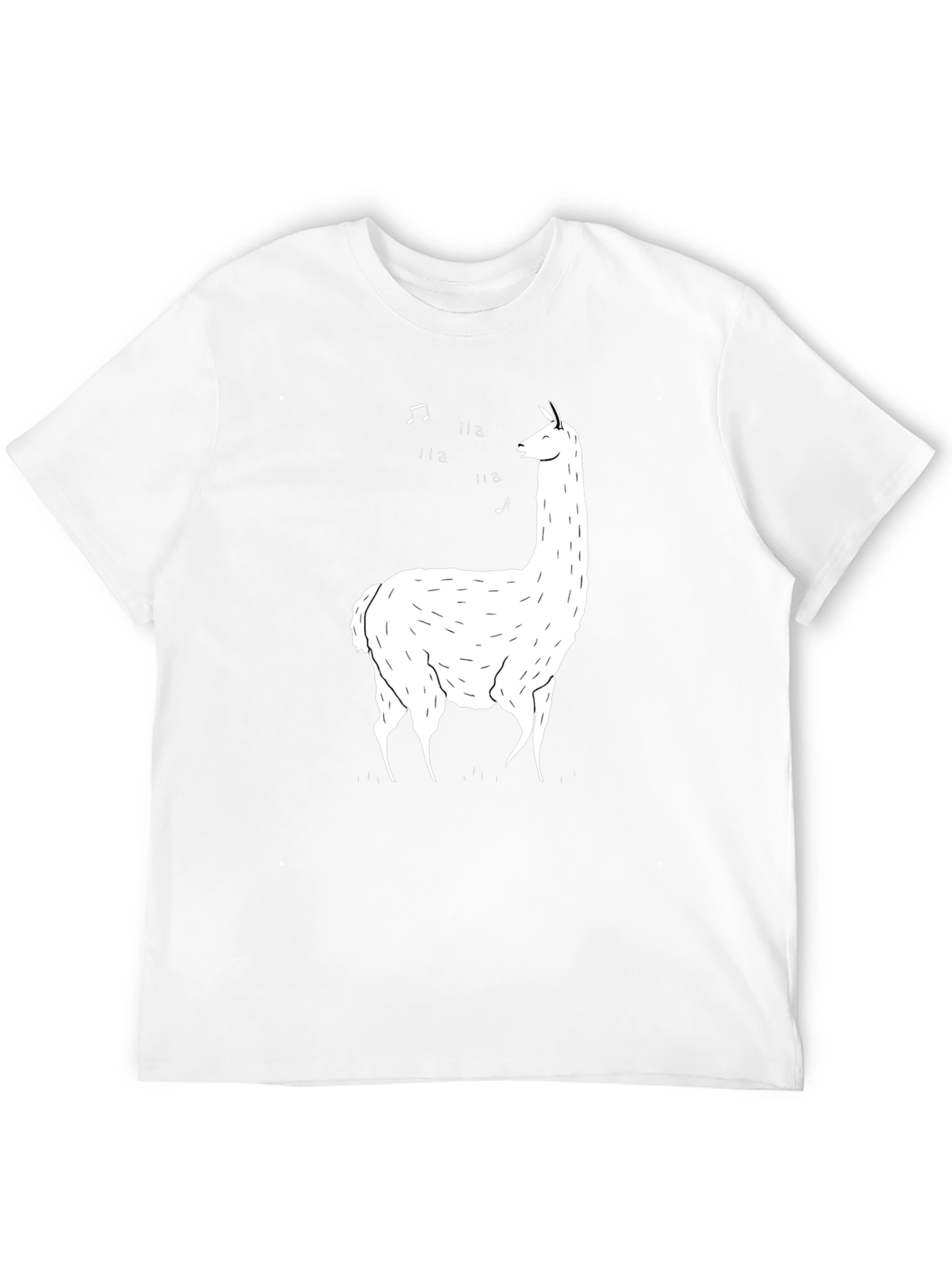 Singing Llama Black T-Shirt
