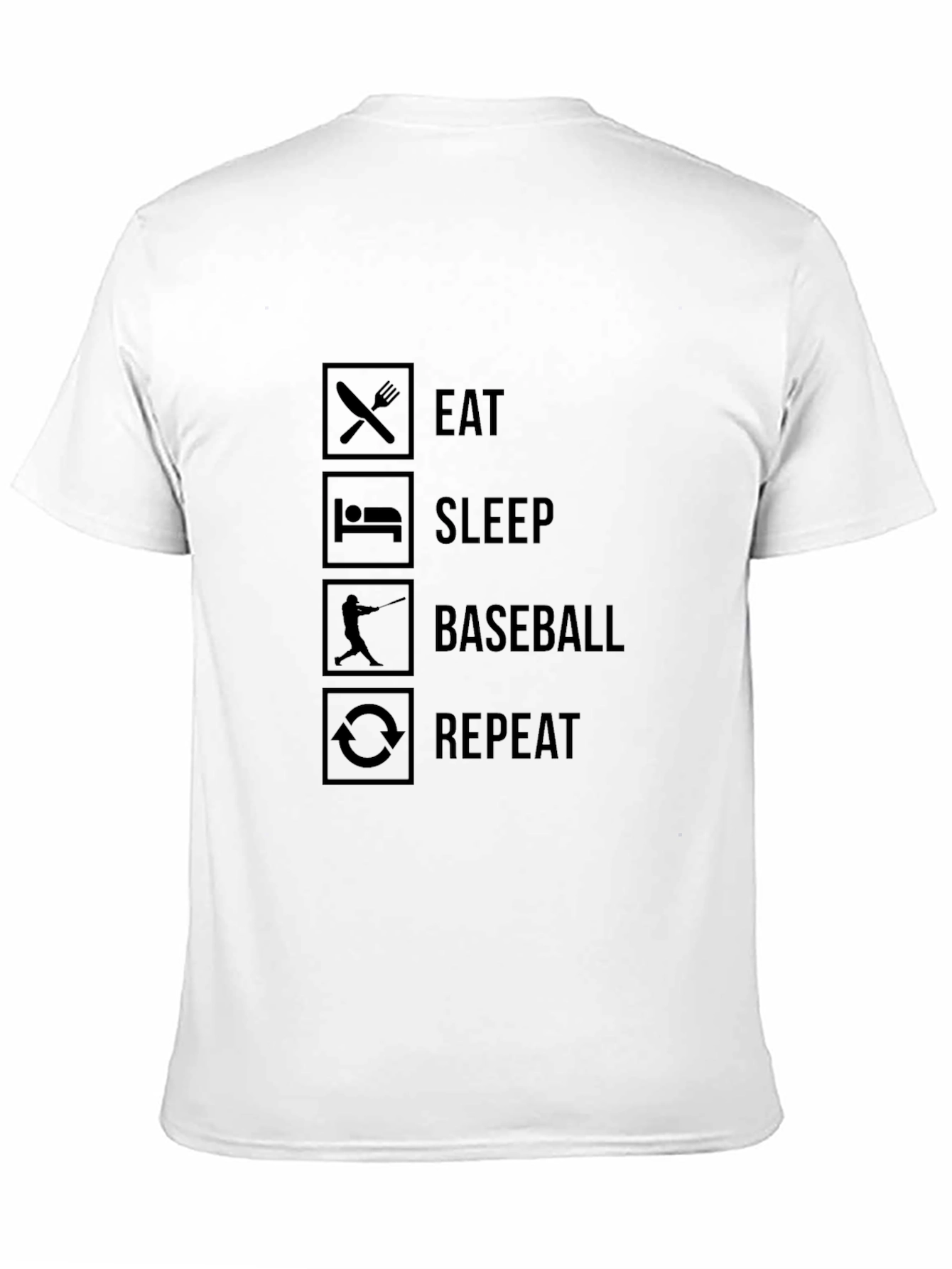 Eat Sleep Baseball Repeat - Graphic T-Shirt