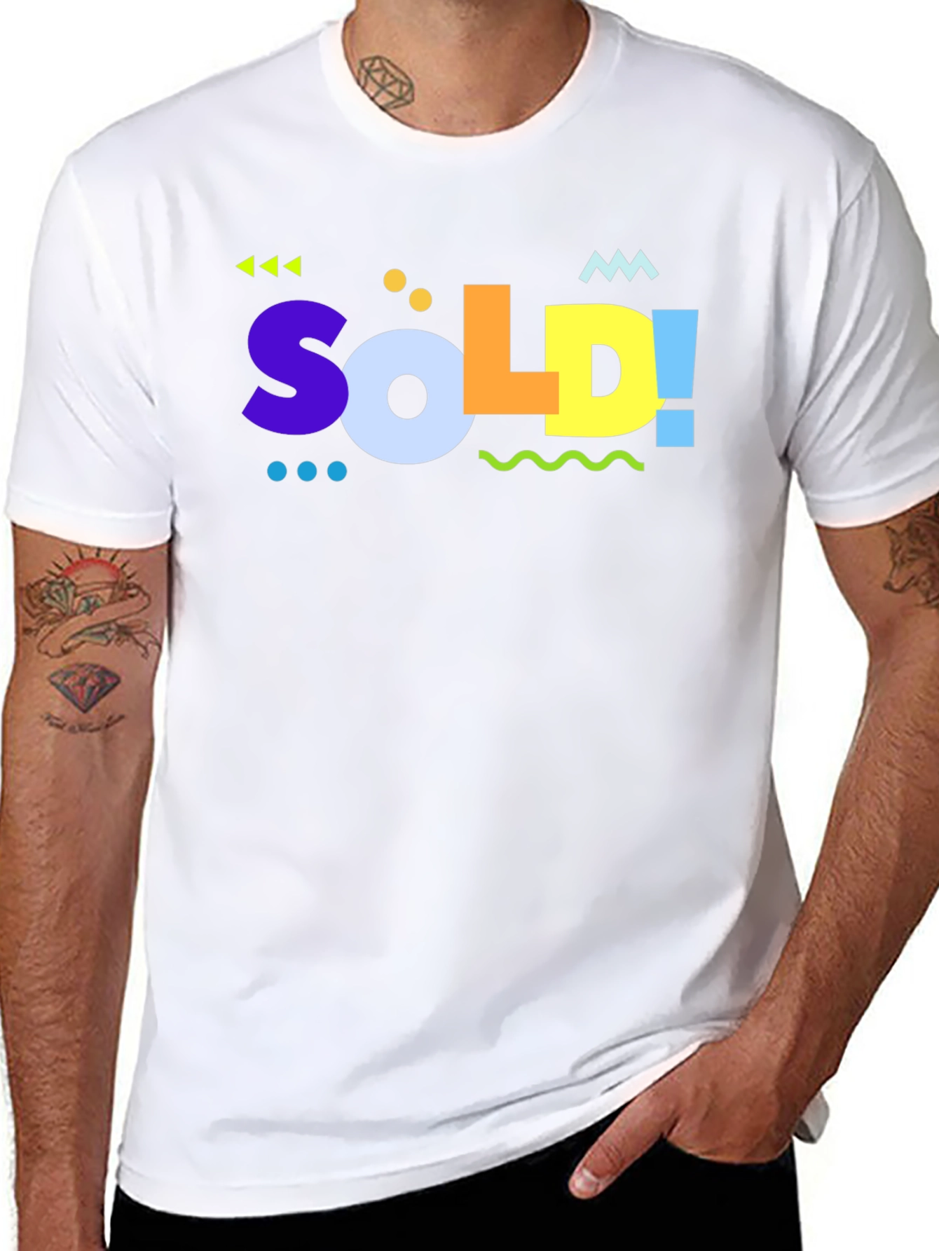 SOLD! Graphic Tee - Funky Design