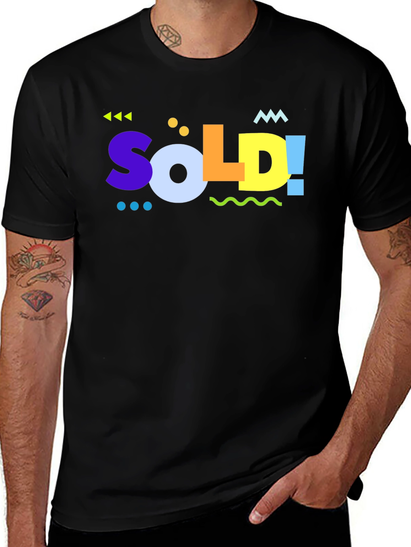 SOLD! Graphic Tee - Funky Design