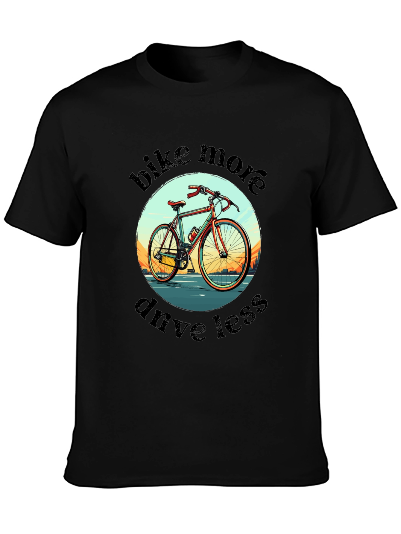 Bike More Drive Less Graphic Tee