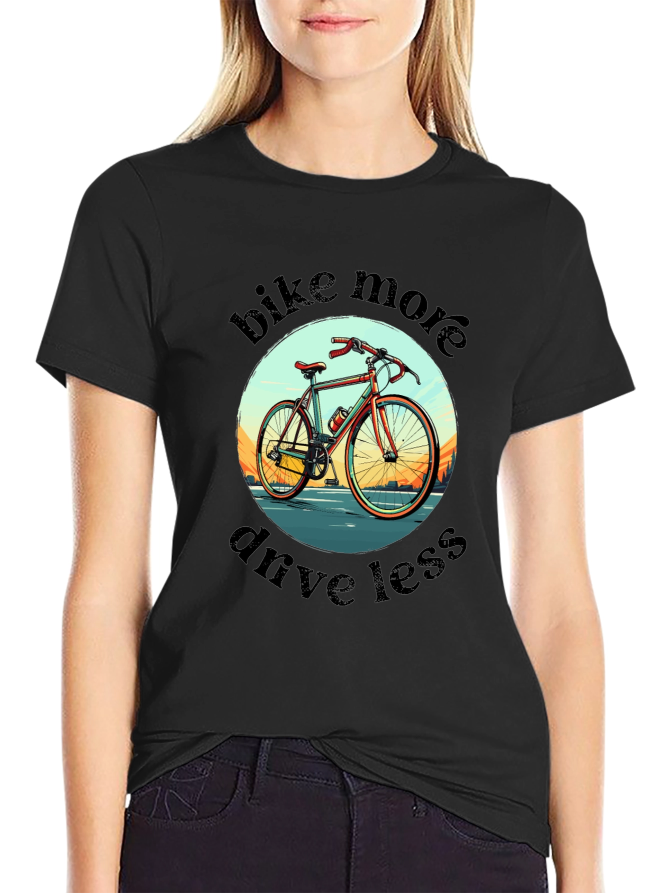 Bike More Drive Less Graphic Tee