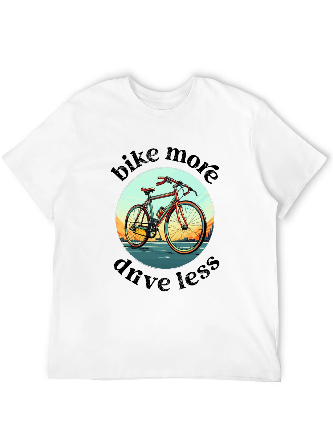 Bike More Drive Less Graphic Tee