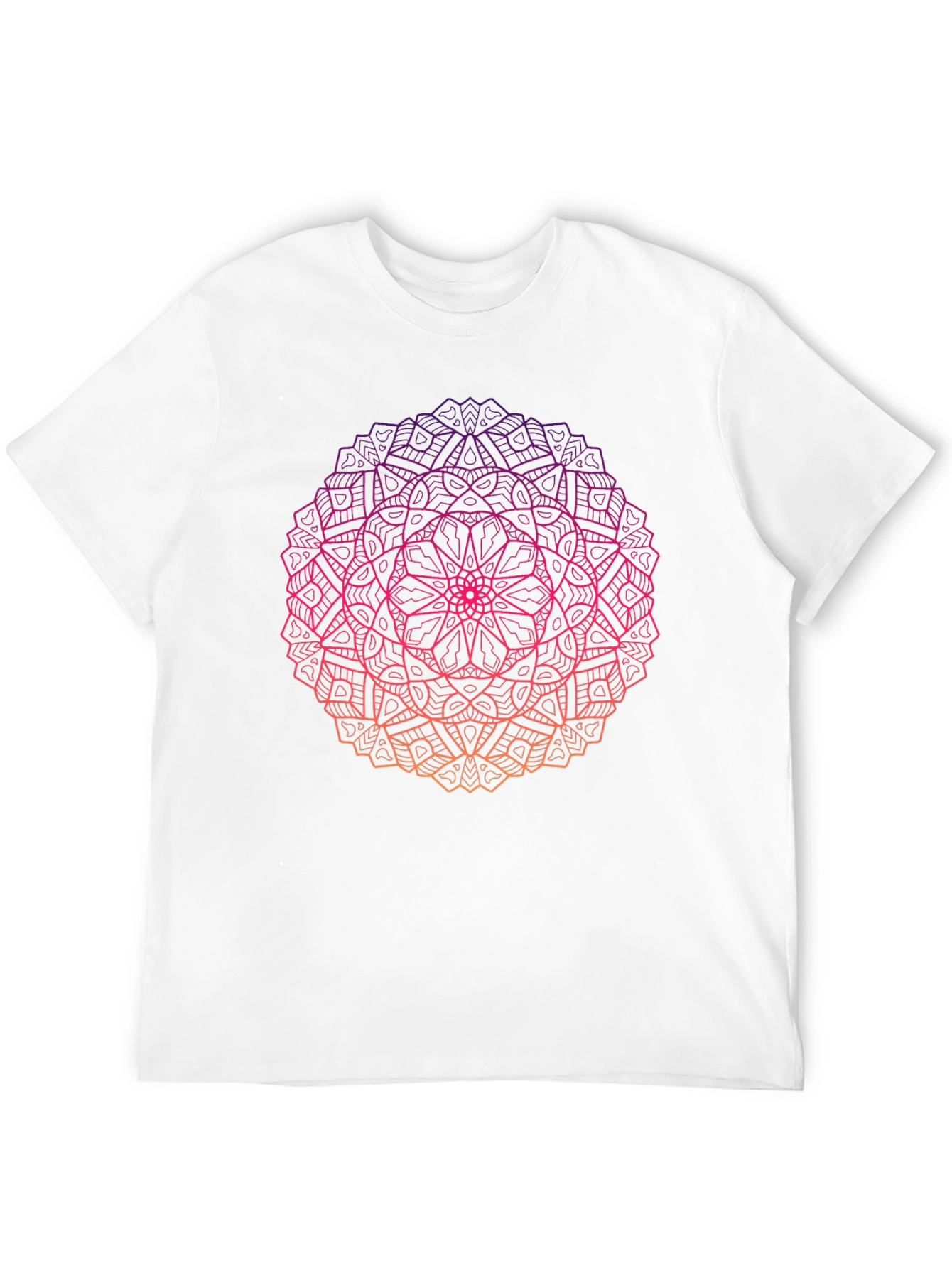 Ombre Mandala Graphic Black T-Shirt