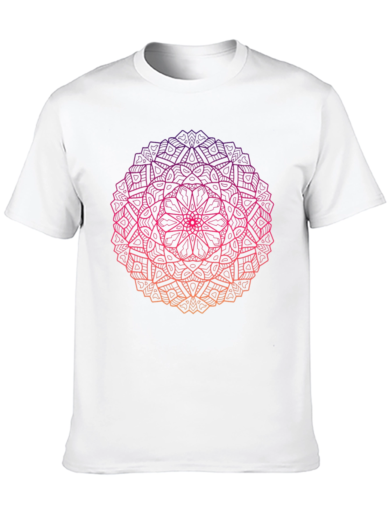 Ombre Mandala Graphic Black T-Shirt