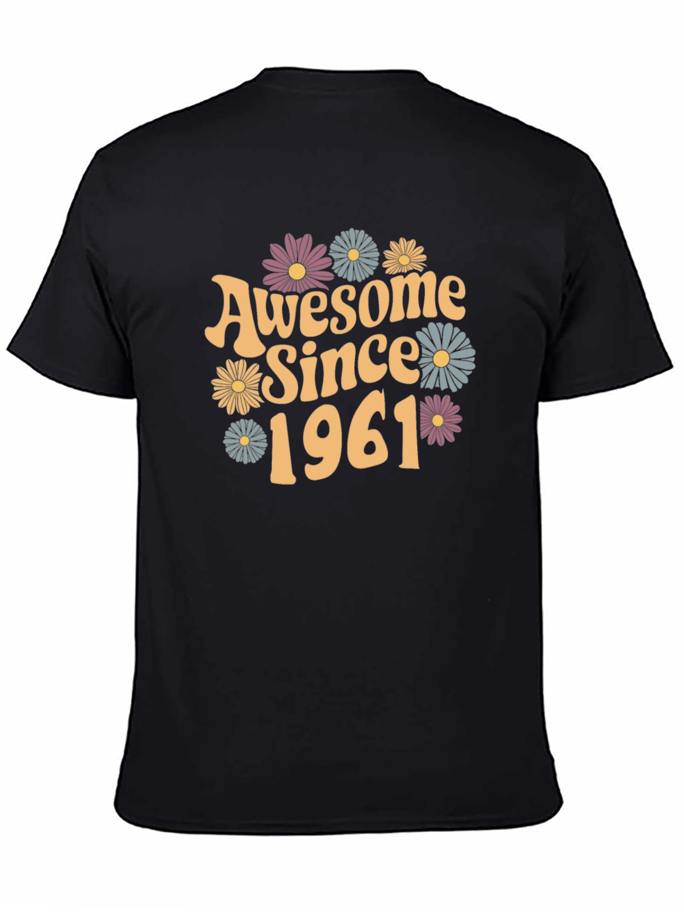 Awesome Since 1961 Black Graphic Tee