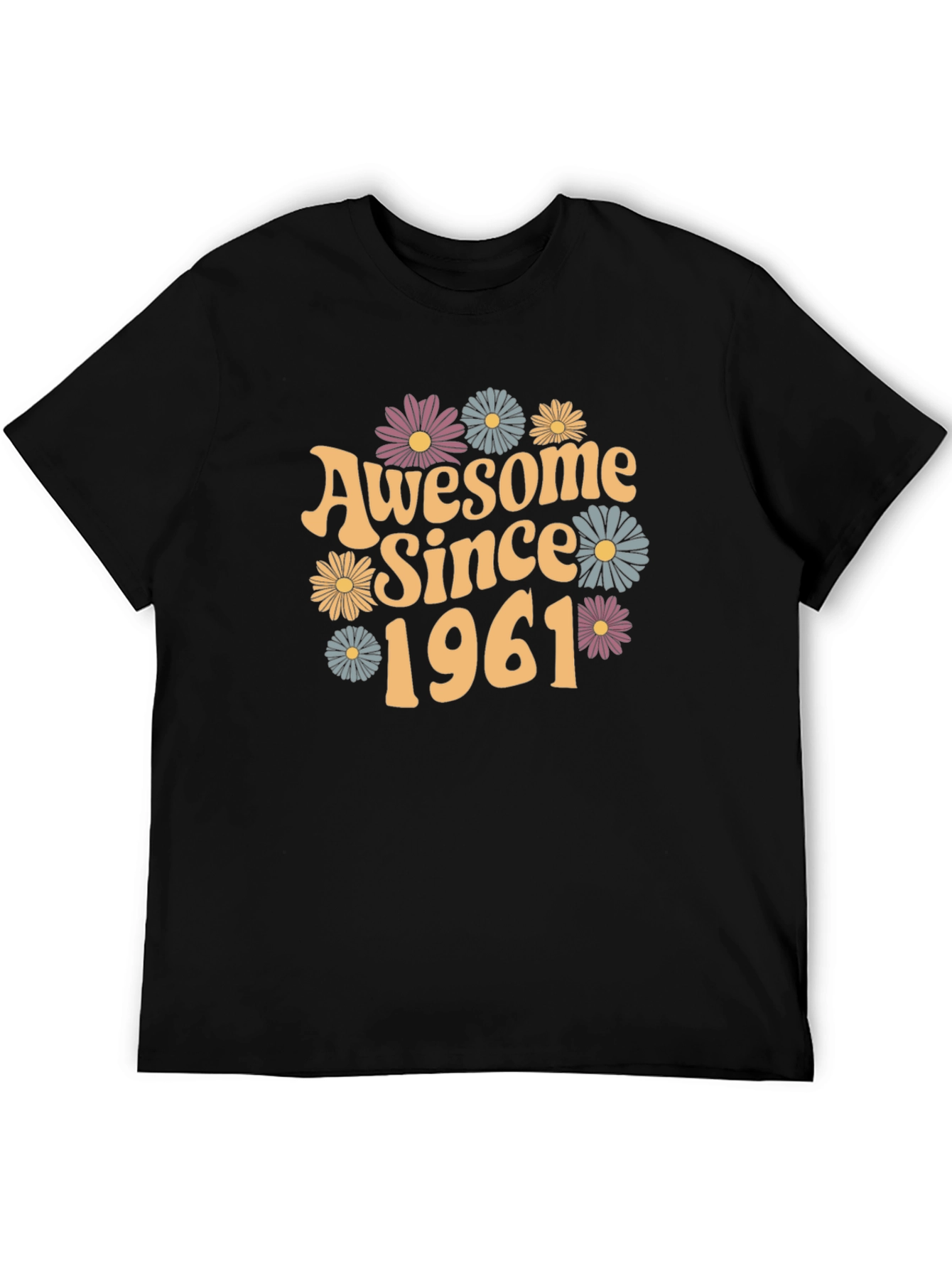 Awesome Since 1961 Black Graphic Tee