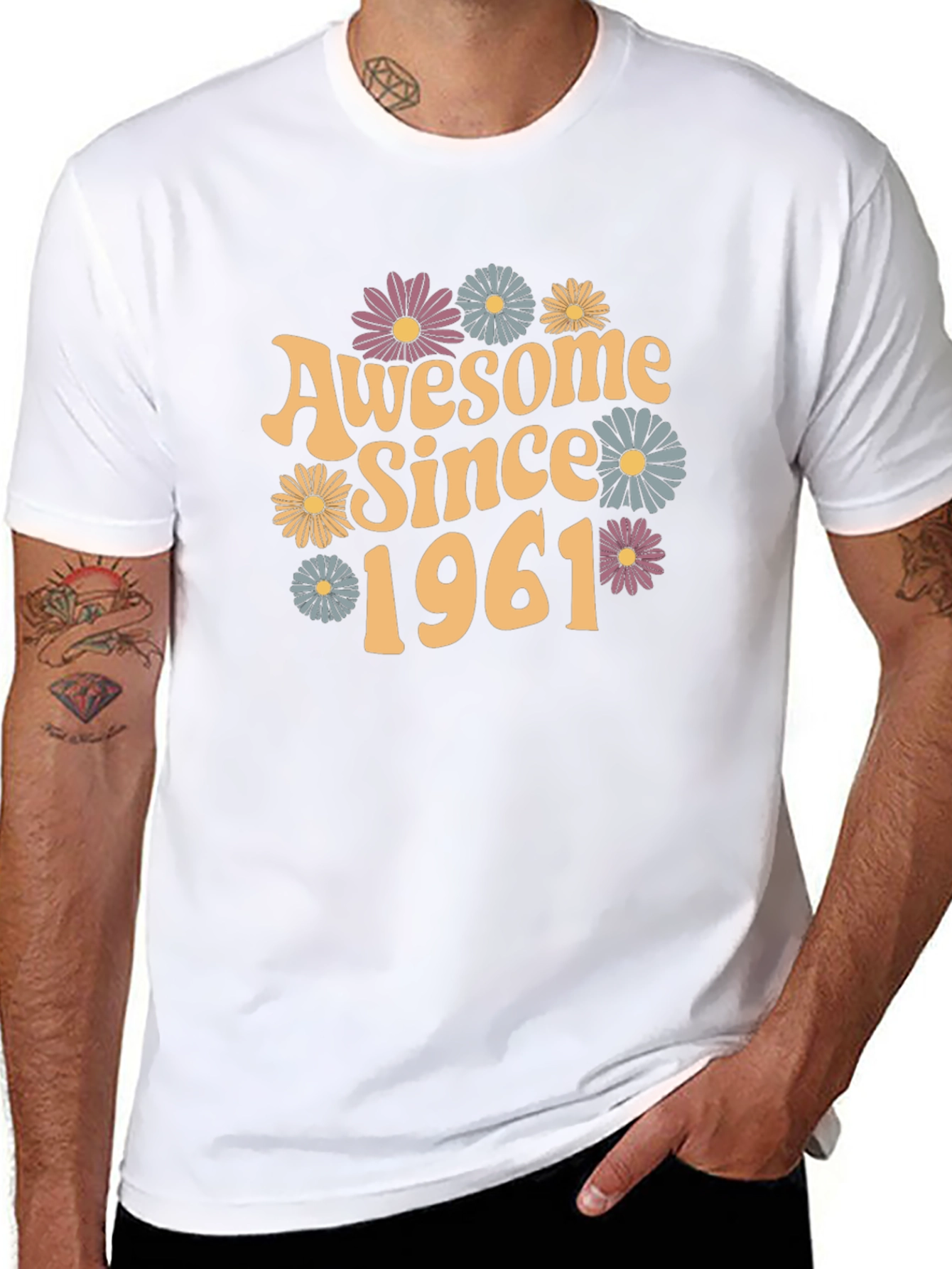 Awesome Since 1961 Black Graphic Tee
