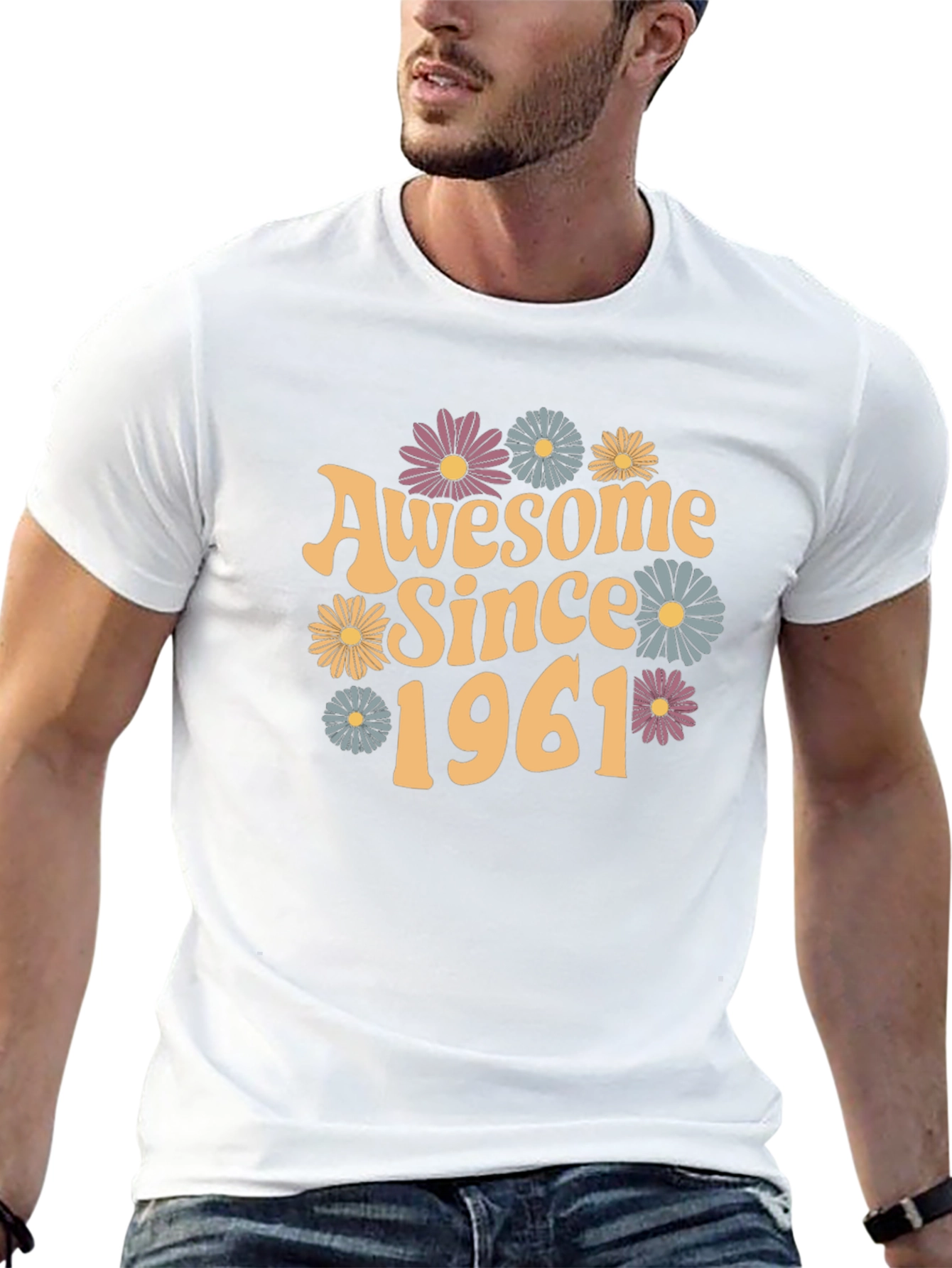 Awesome Since 1961 Black Graphic Tee