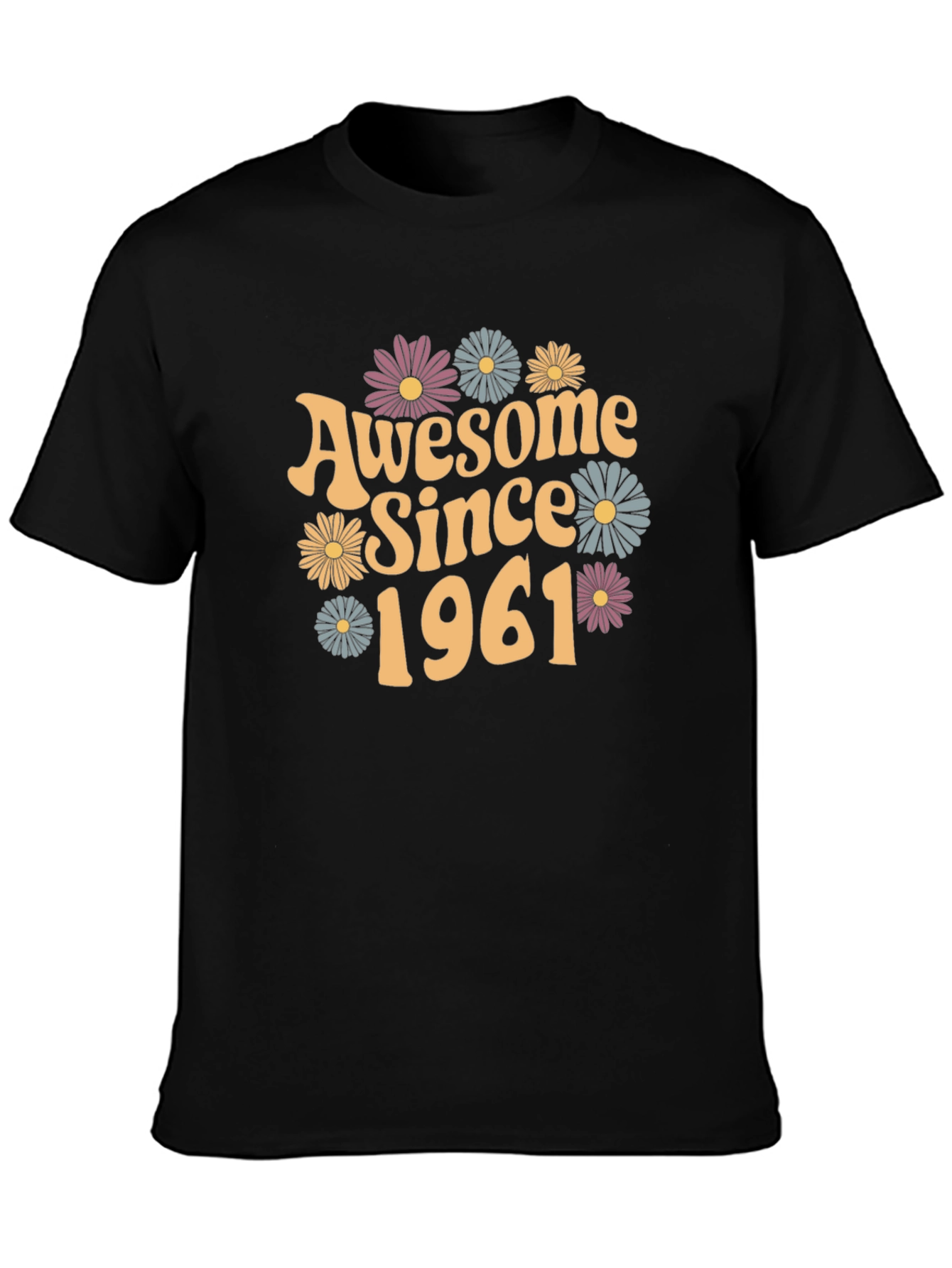 Awesome Since 1961 Black Graphic Tee