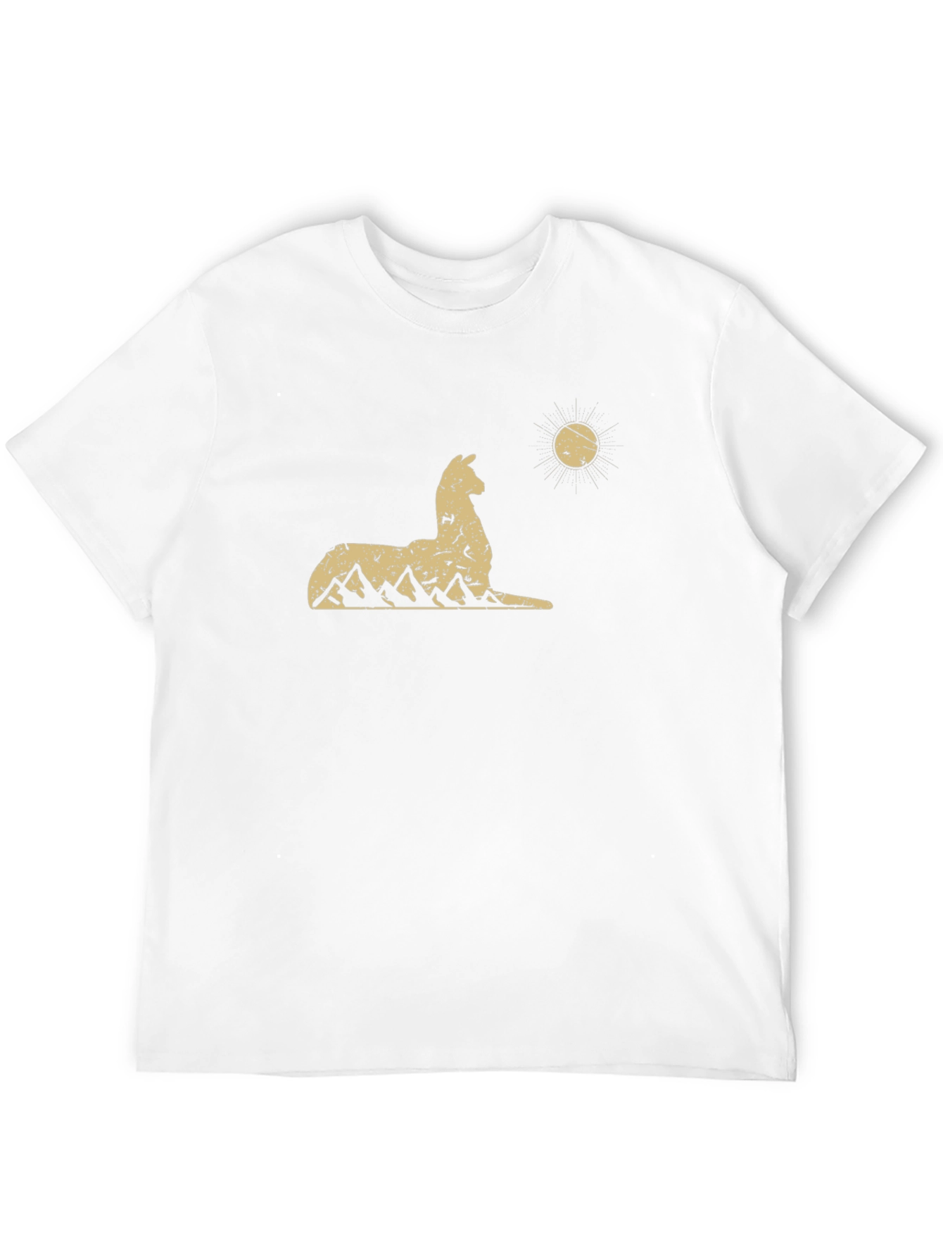 Llama Mountain Graphic Tee - Black