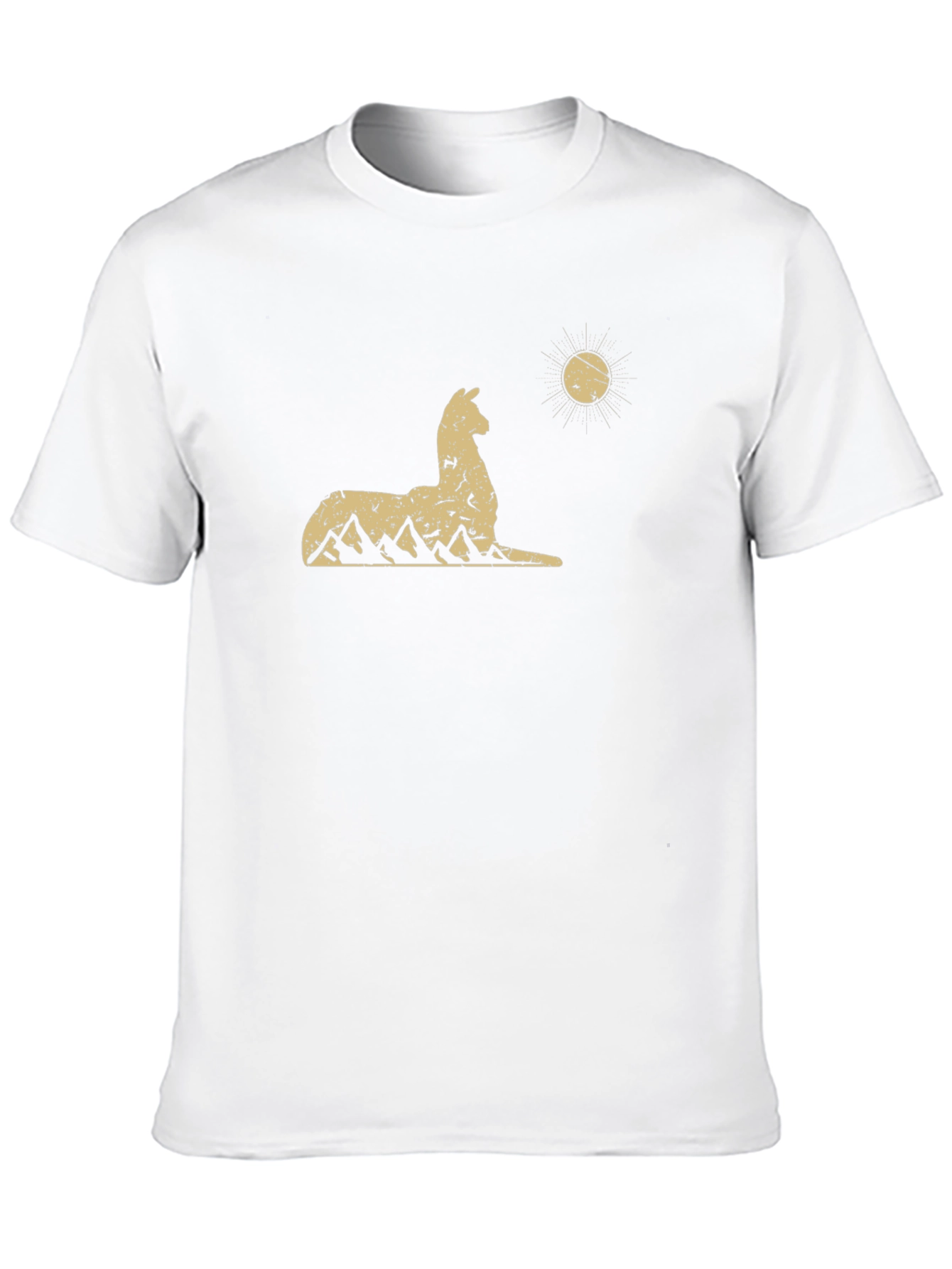 Llama Mountain Graphic Tee - Black
