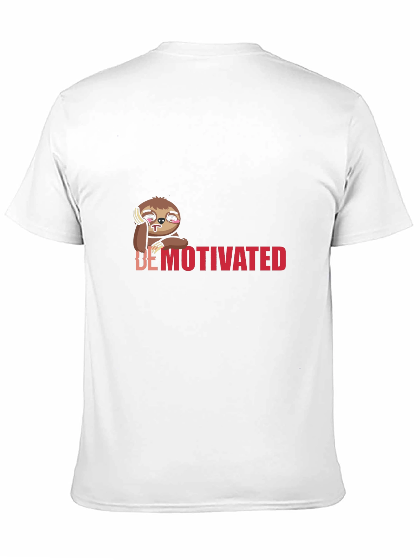 Demotivated Sloth T-Shirt Funny Lazy Graphic Tee
