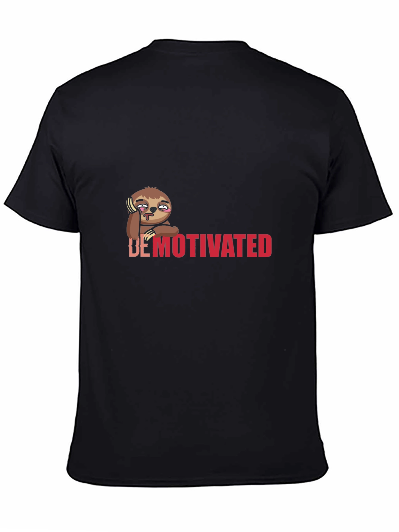Demotivated Sloth T-Shirt Funny Lazy Graphic Tee