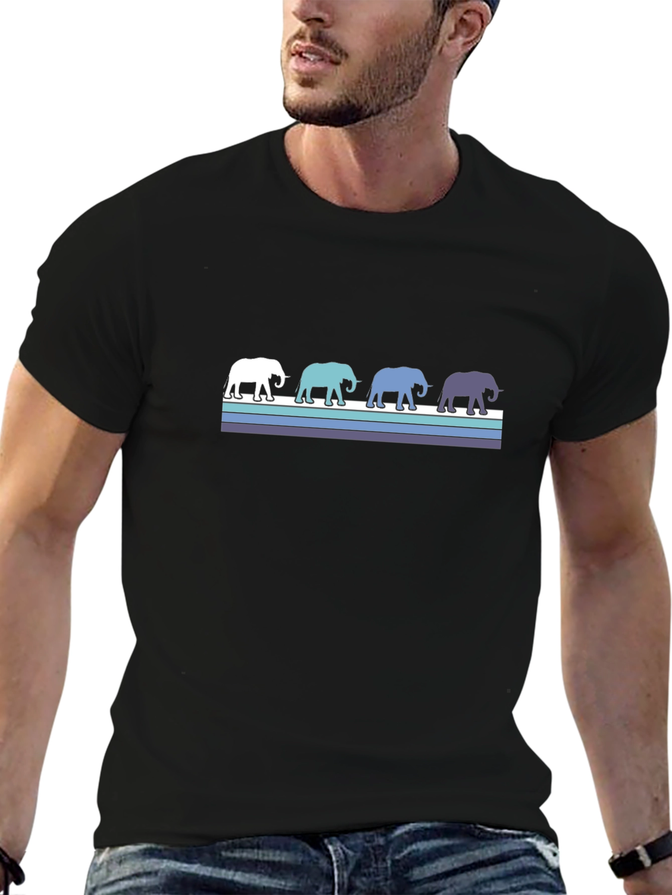 Retro Elephant Parade T-Shirt
