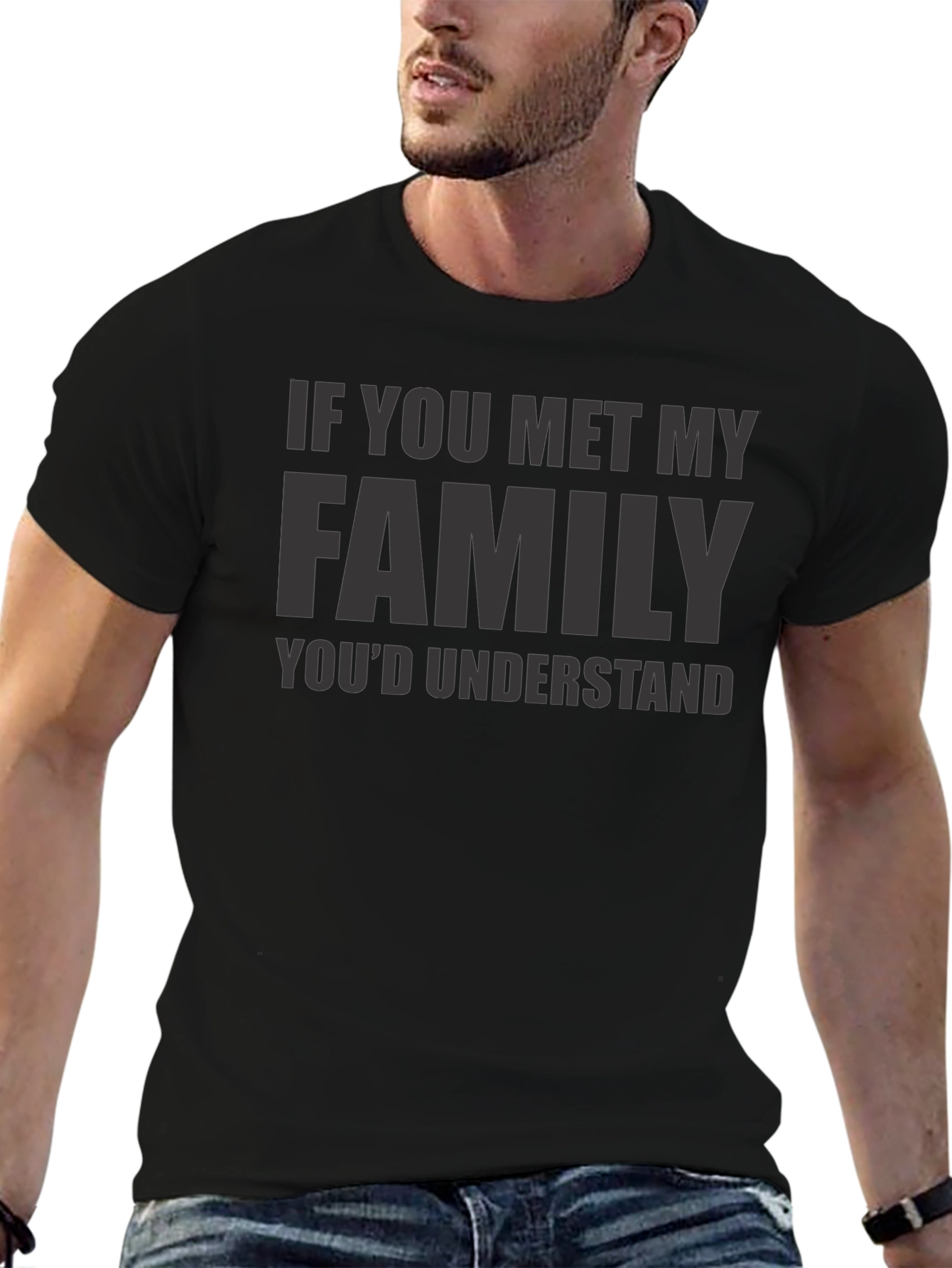 Family Humor Graphic Tee - Soft Cotton Blend