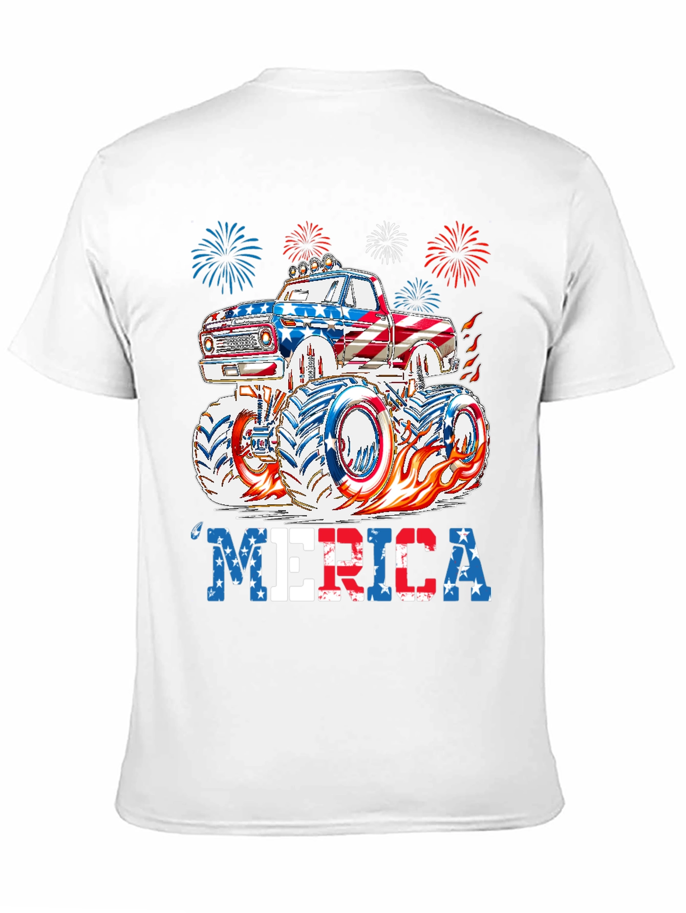 Patriotic Monster Truck Graphic Tee