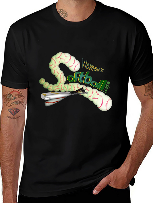 Womens Softball League Graphic Tee
