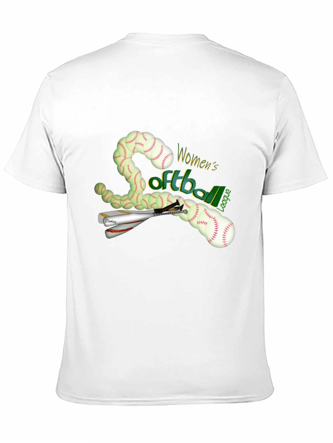 Womens Softball League Graphic Tee