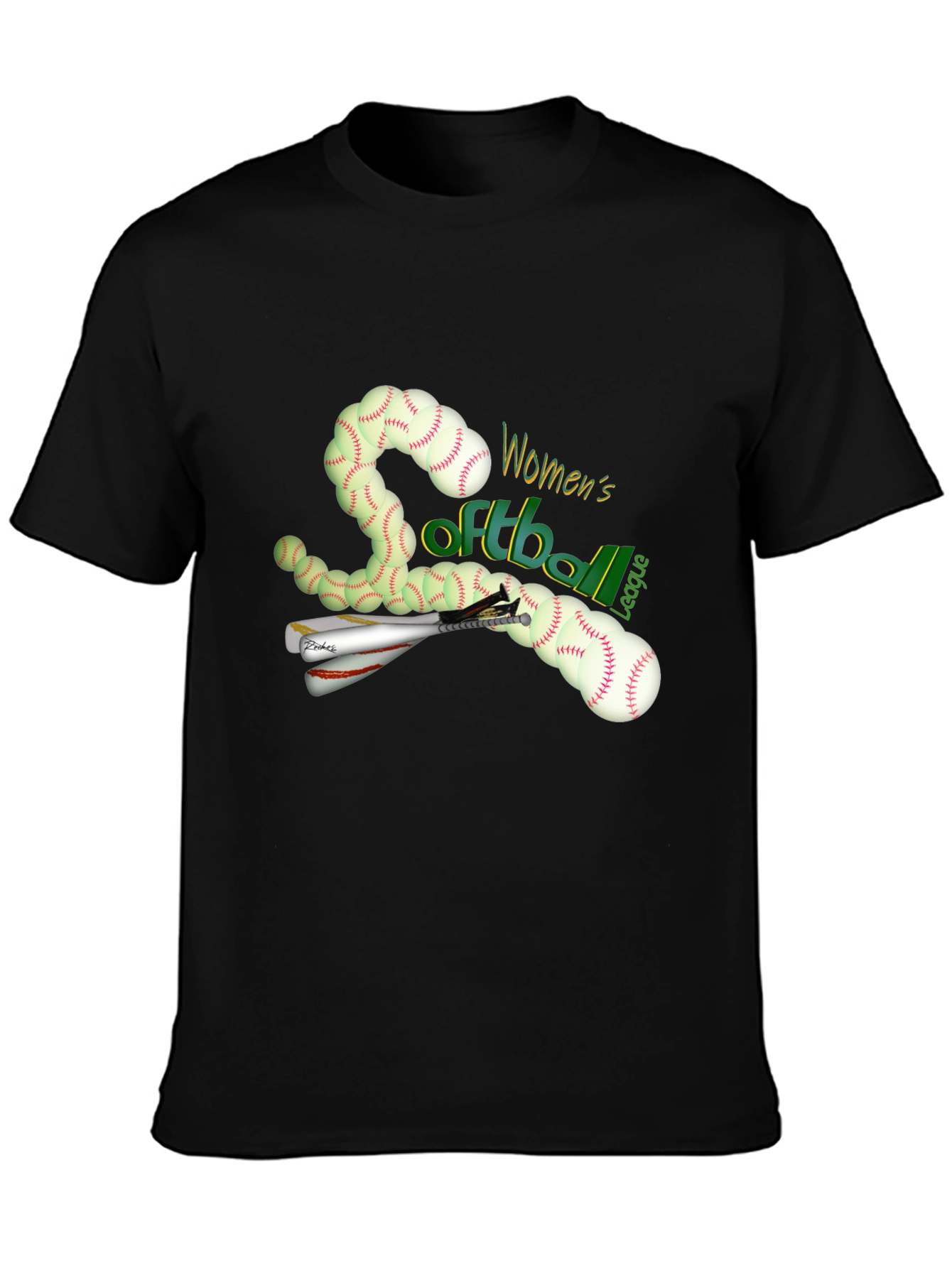 Womens Softball League Graphic Tee