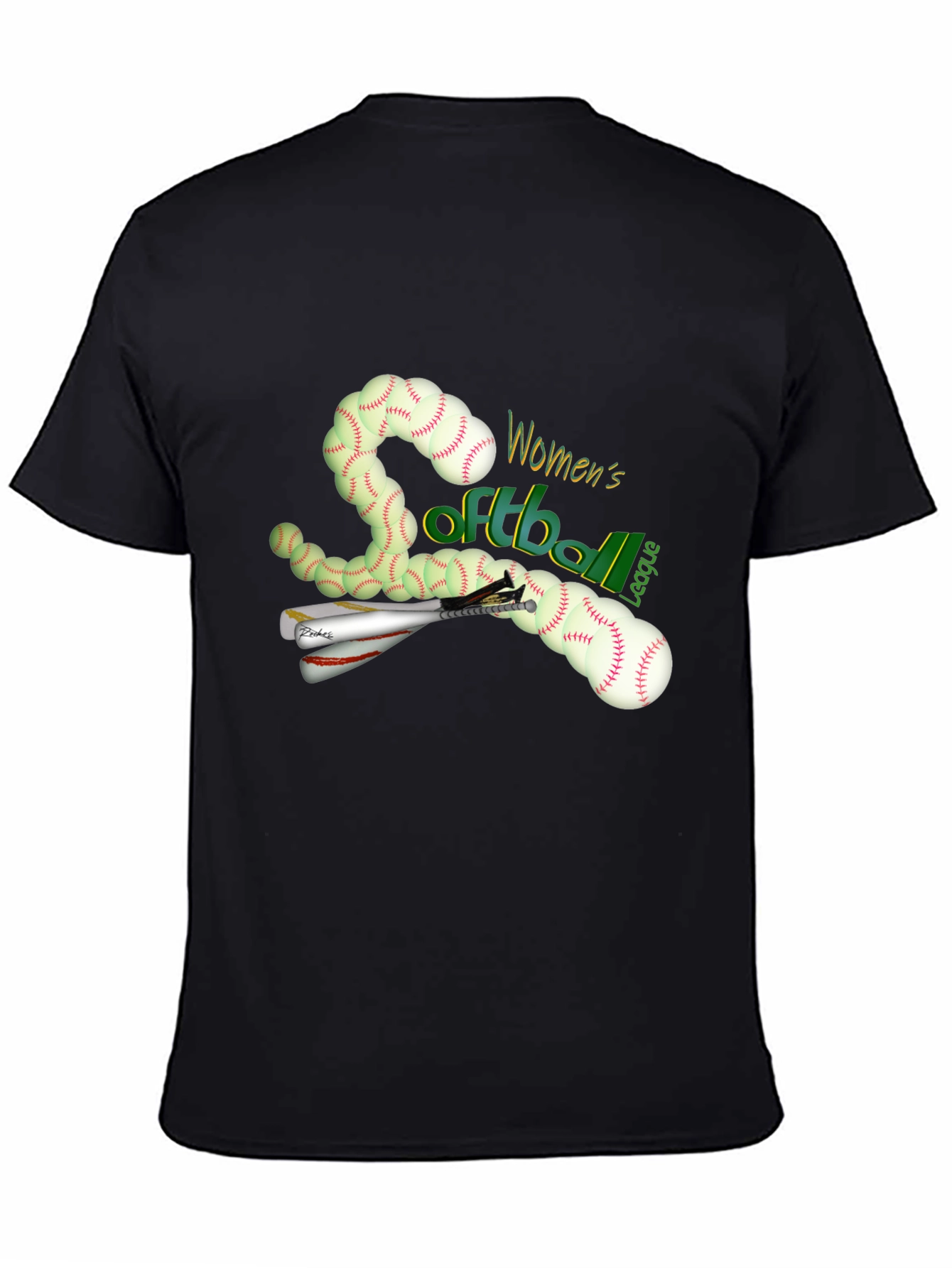 Womens Softball League Graphic Tee
