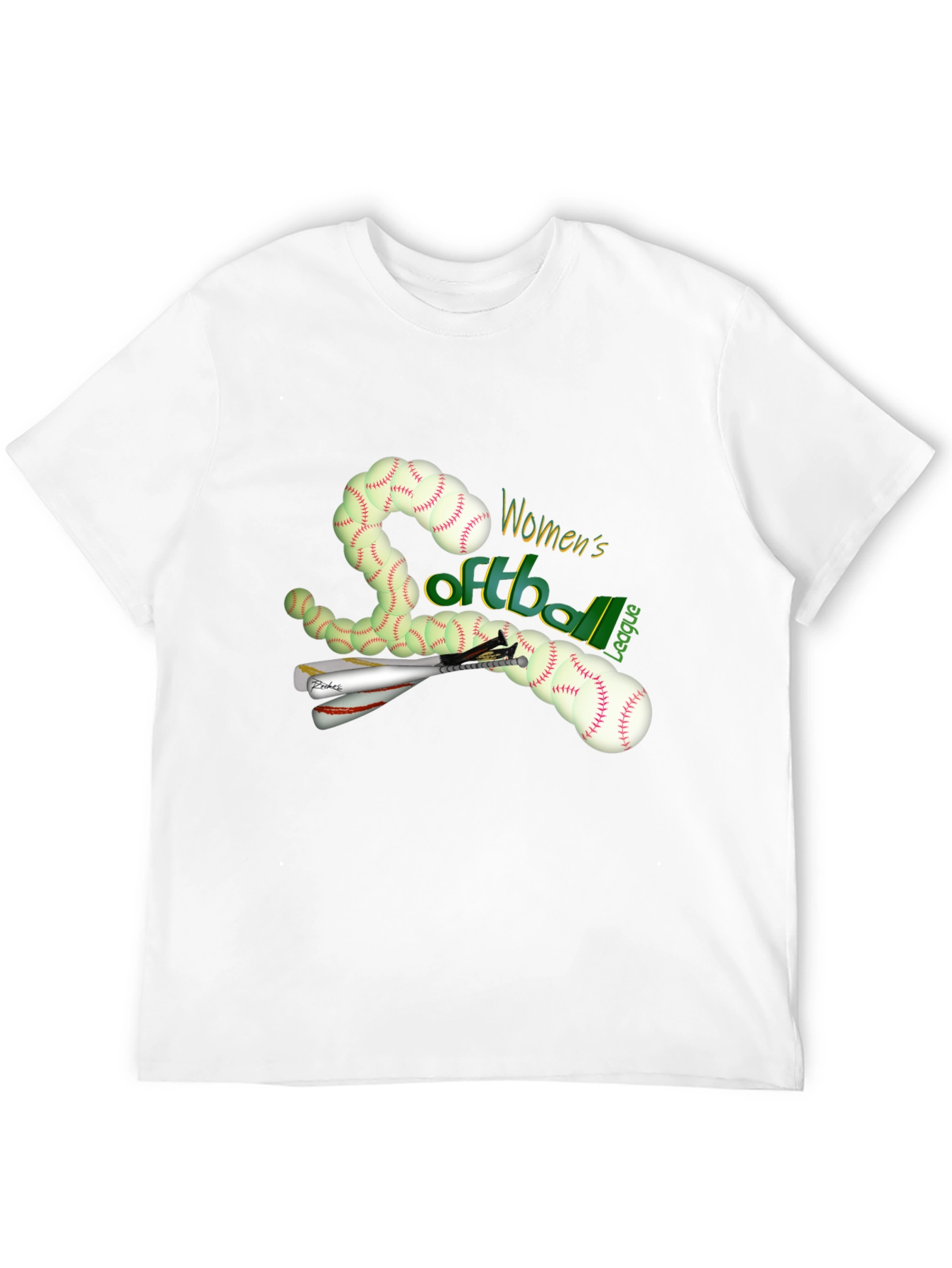 Womens Softball League Graphic Tee