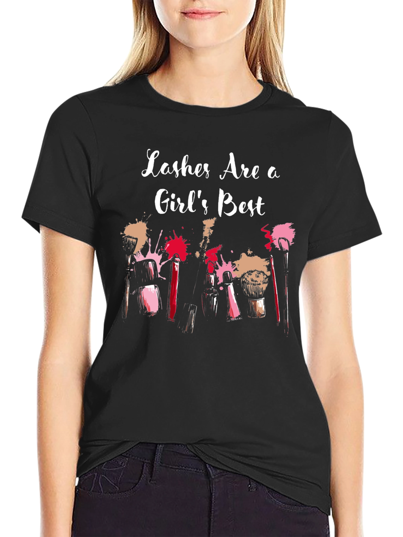 Lashes Are a Girls Best Friend Graphic Tee